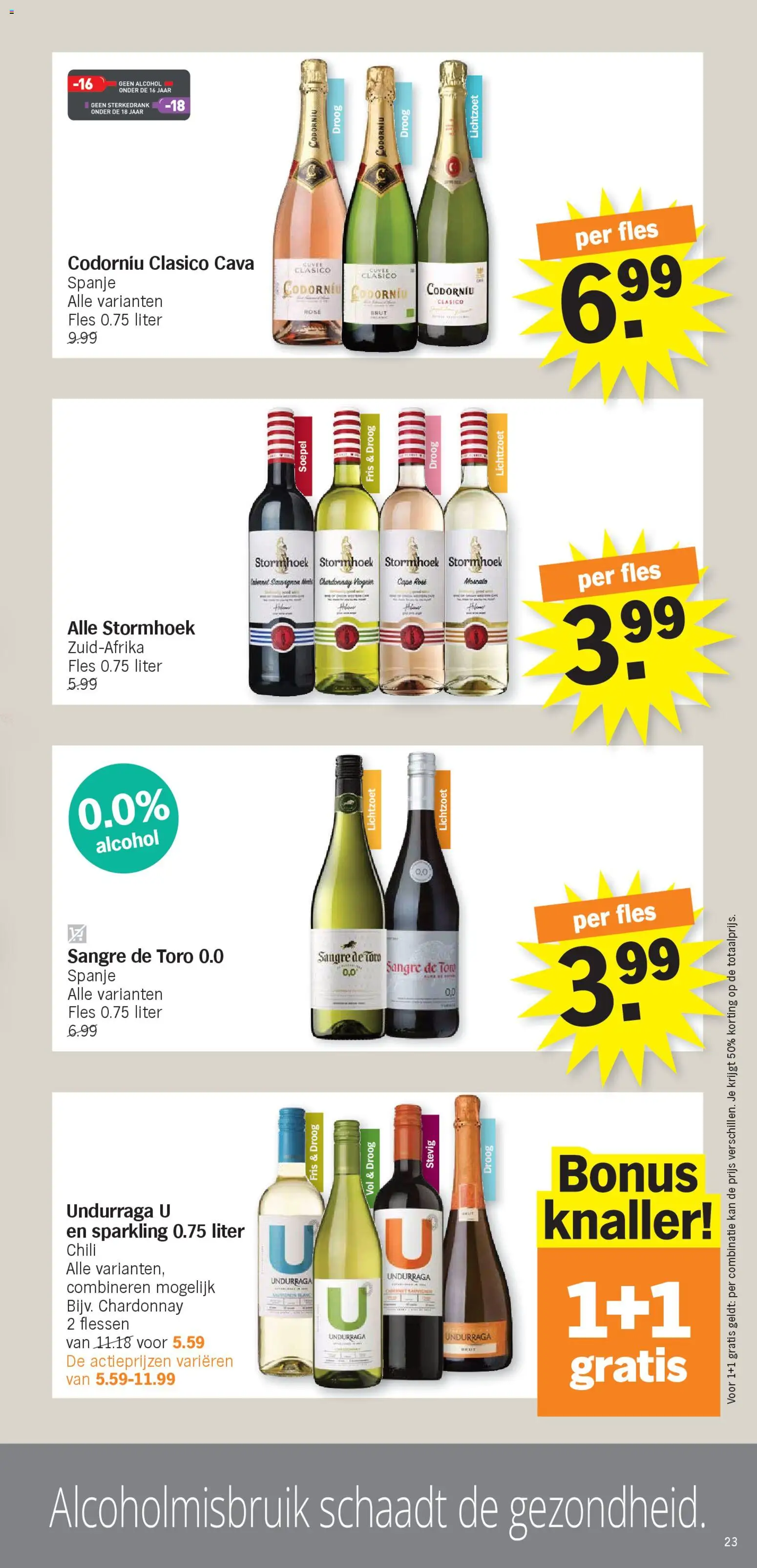 {H1} | Pagina: 23 | Producten: Fles, Alcohol, Kan