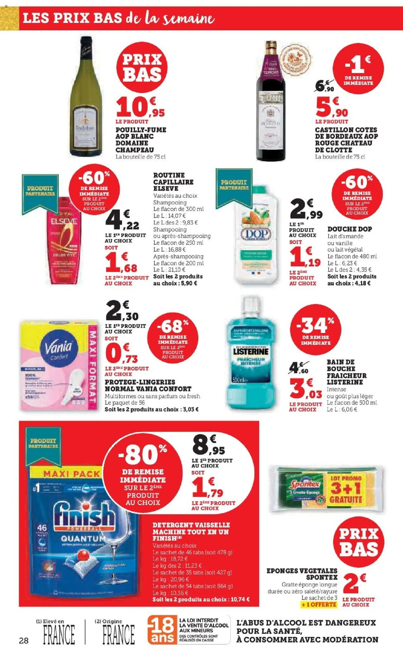 {H1} | Page: 28 | Produits: Eponge, Shampooing, Douche, Lait