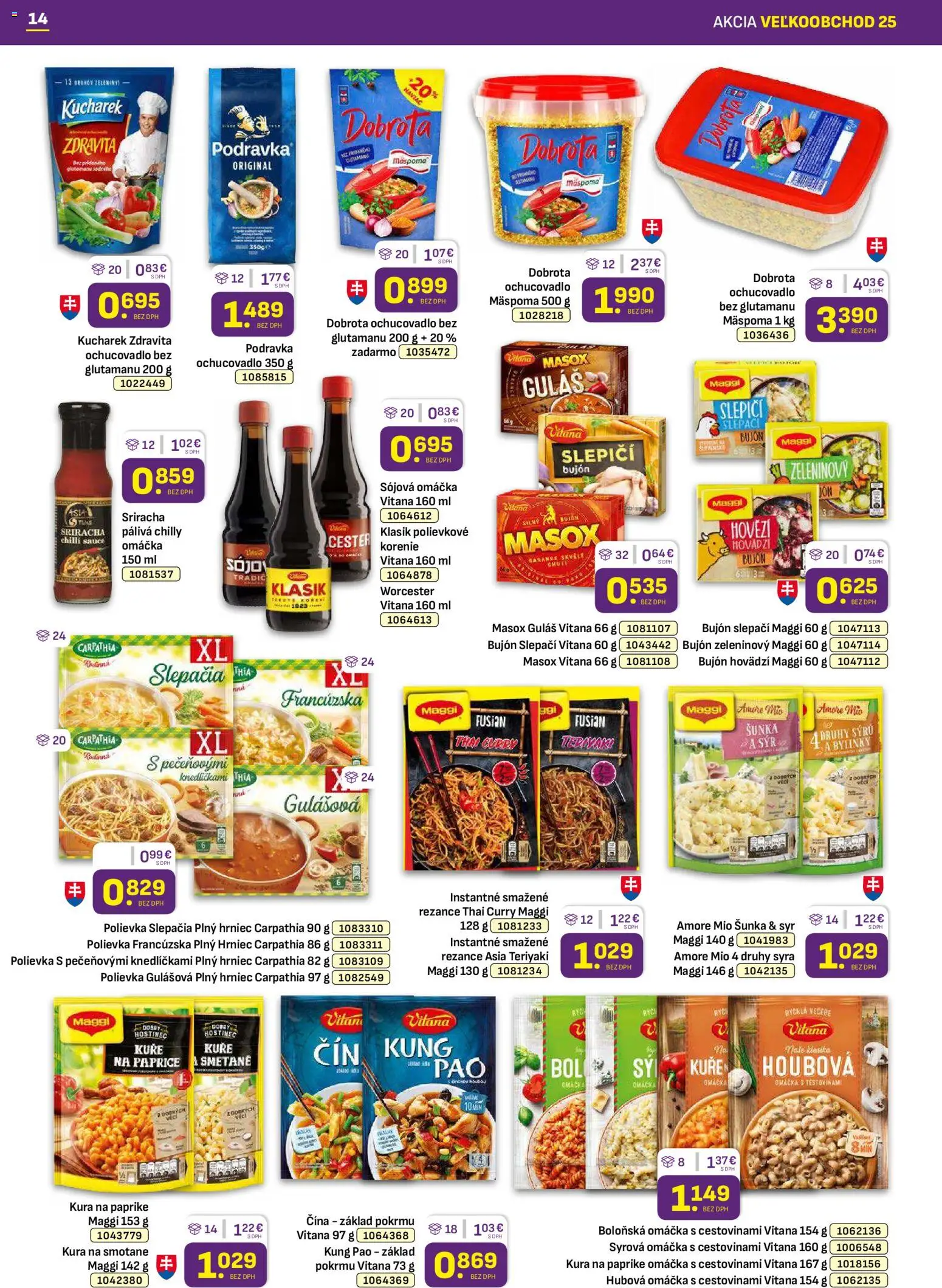 Nové Libex akcie – leták je platný od 15.12.2025 | Strana: 14 | Produkty: Šunka, Bujón, Chilli, Rezance