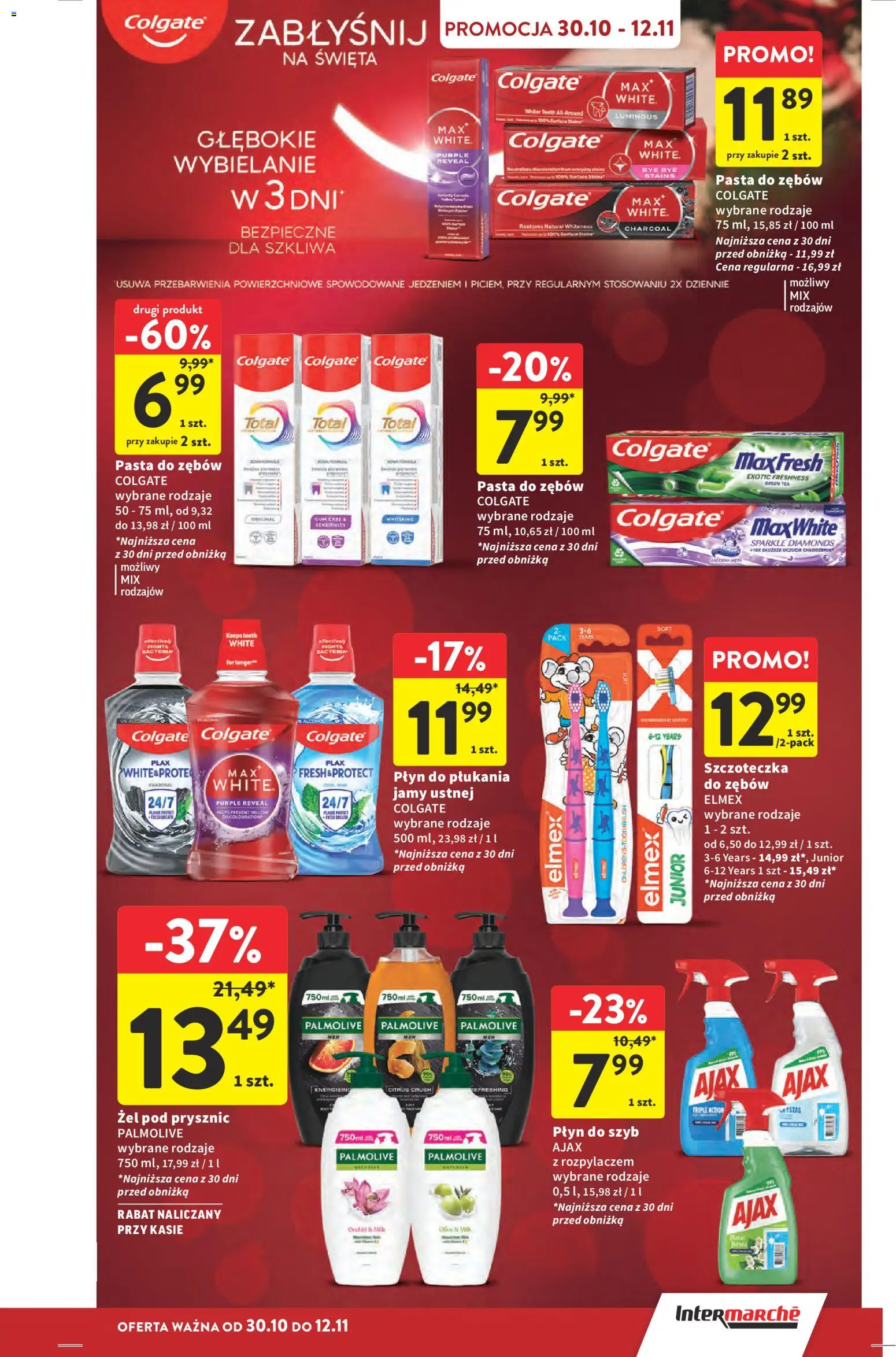 Intermarche Gazetka od 30.10.2025 | Strona: 39 | Produkty: Prysznic, Żel pod prysznic, Pasta do zębów