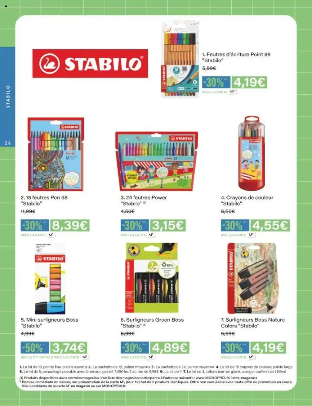  | Page: 26 | Produits: Orange, Crayons de couleur
