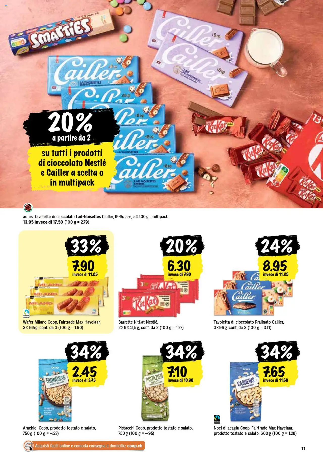 Coop - Una settimana di azioni – gültig ab 18.09.2025 | Seite: 11 | Produkte: Erdnüsse, Box