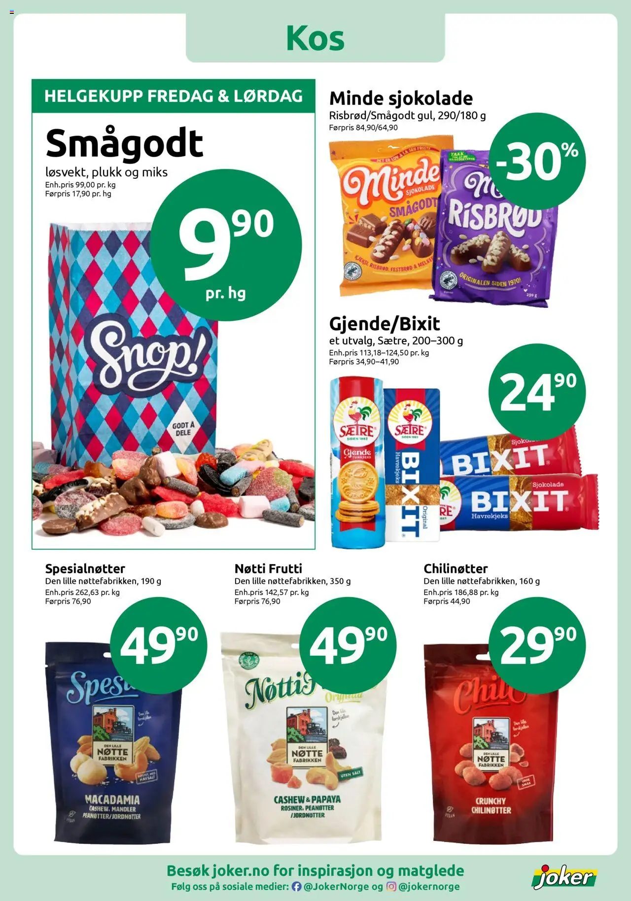  | Side: 10 | Produkter: Sjokolade, Smågodt, Mandler, Peanøtter