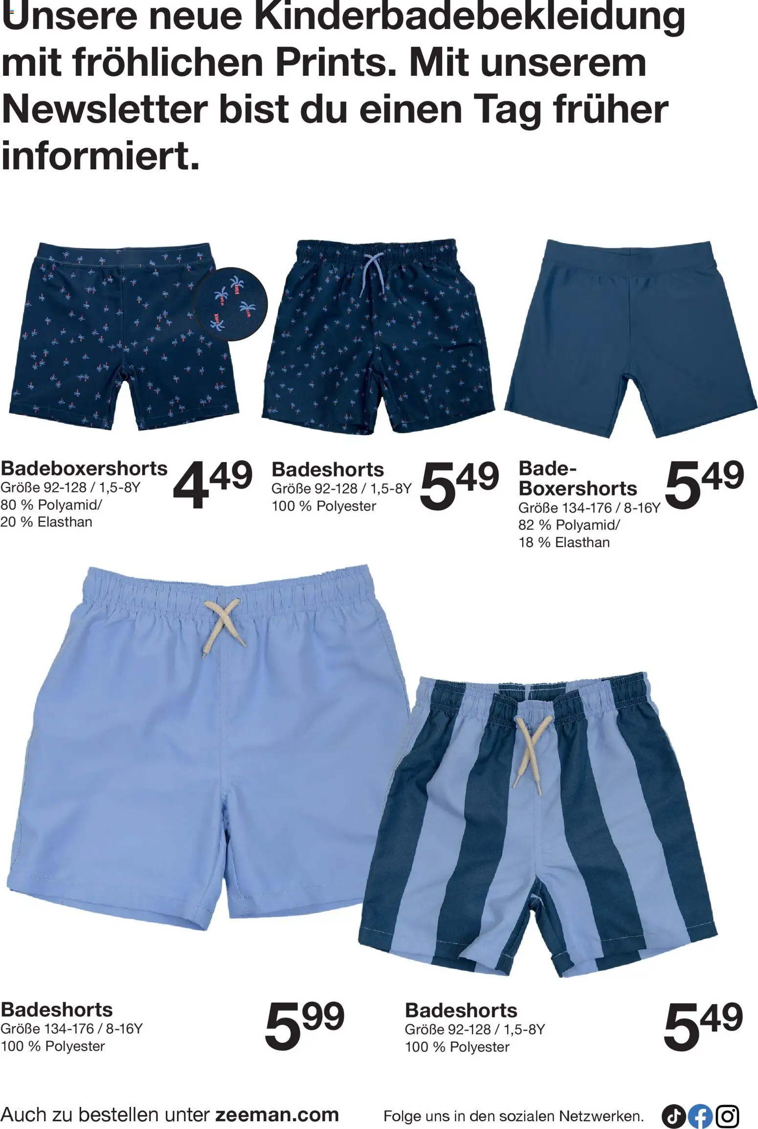 Zeeman Prospekt 	 – gültig ab 21.03.2026 | Seite: 30 | Produkte: Badeshorts