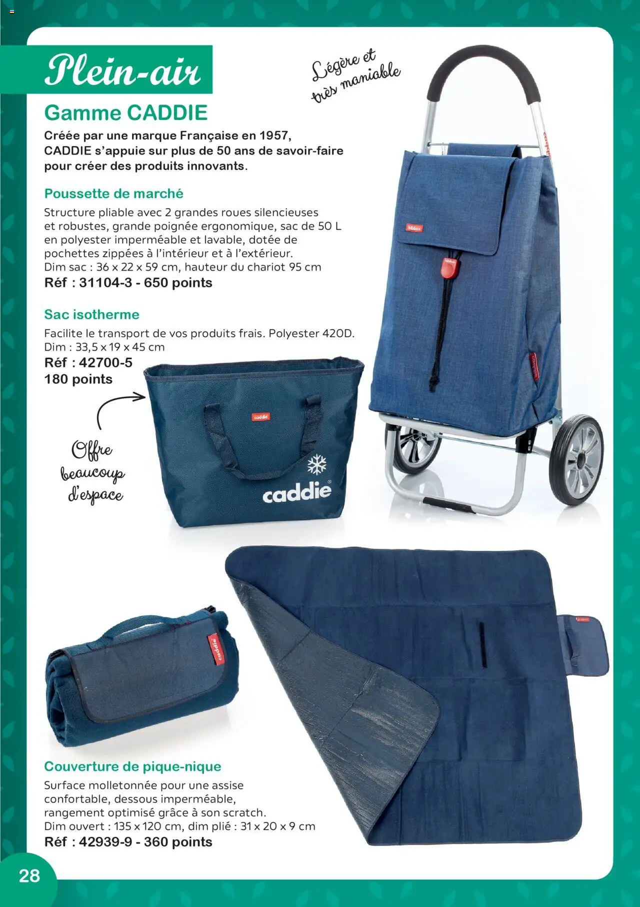  | Page: 28 | Produits: Sac isotherme, Sac, Couverture