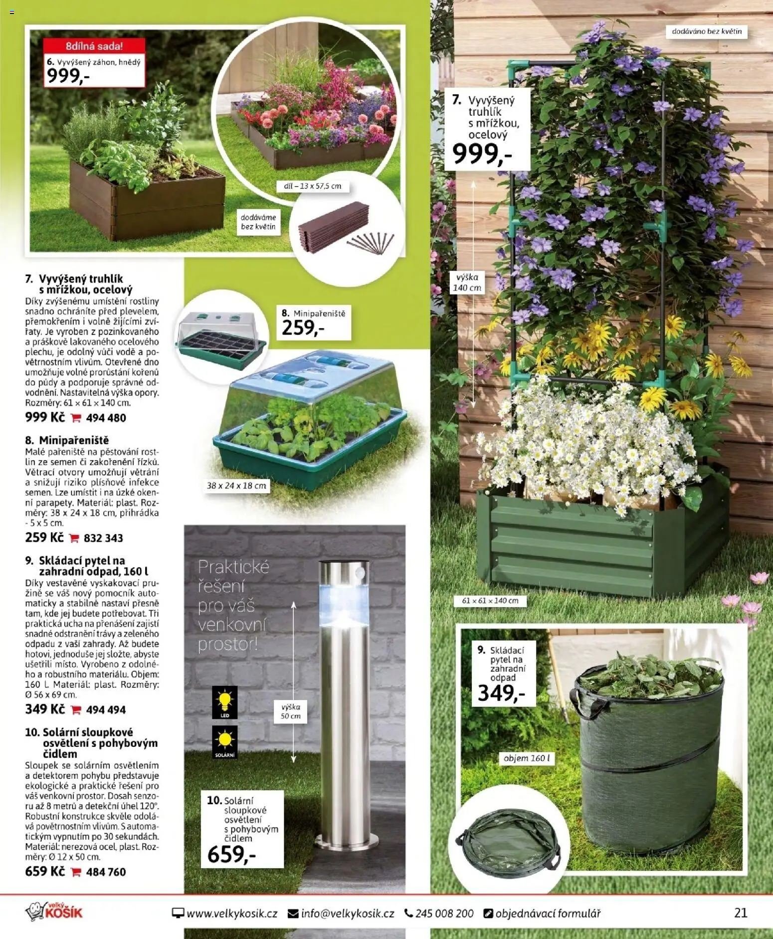 Velký Košík katalog duben 2026 od 01.04.2026 | Strana: 21 | Produkty: Truhlík, Minipařeniště, Pařeniště, Rošt