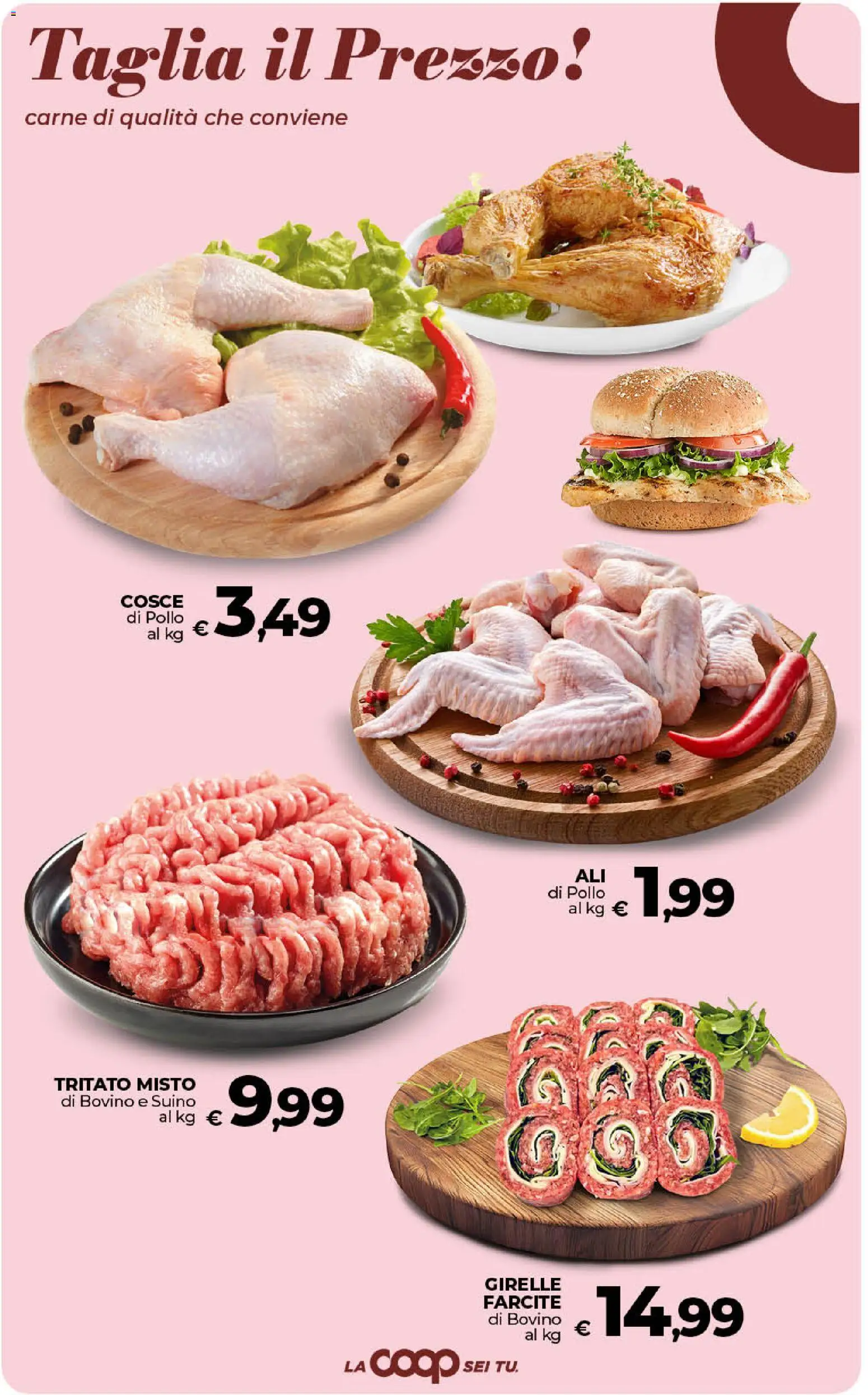 Volantino COOP del 17.04.2026 | Pagina: 10 | Prodotti: Bovino, Pollo, Suino