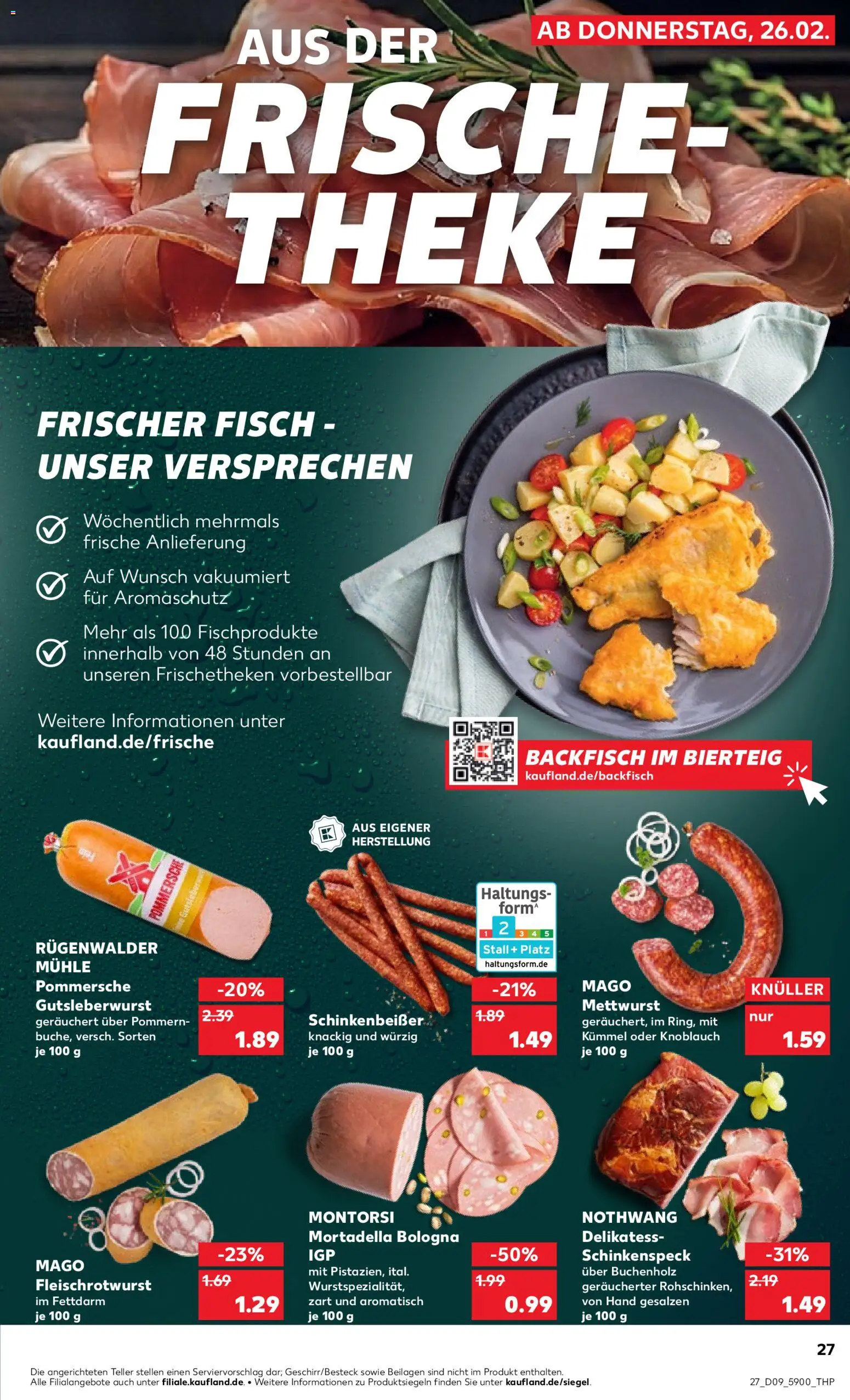 Kaufland prospekt Berlin	 – gültig ab 26.02.2026 | Seite: 27 | Produkte: Mühle, Theke, Fisch, Knoblauch