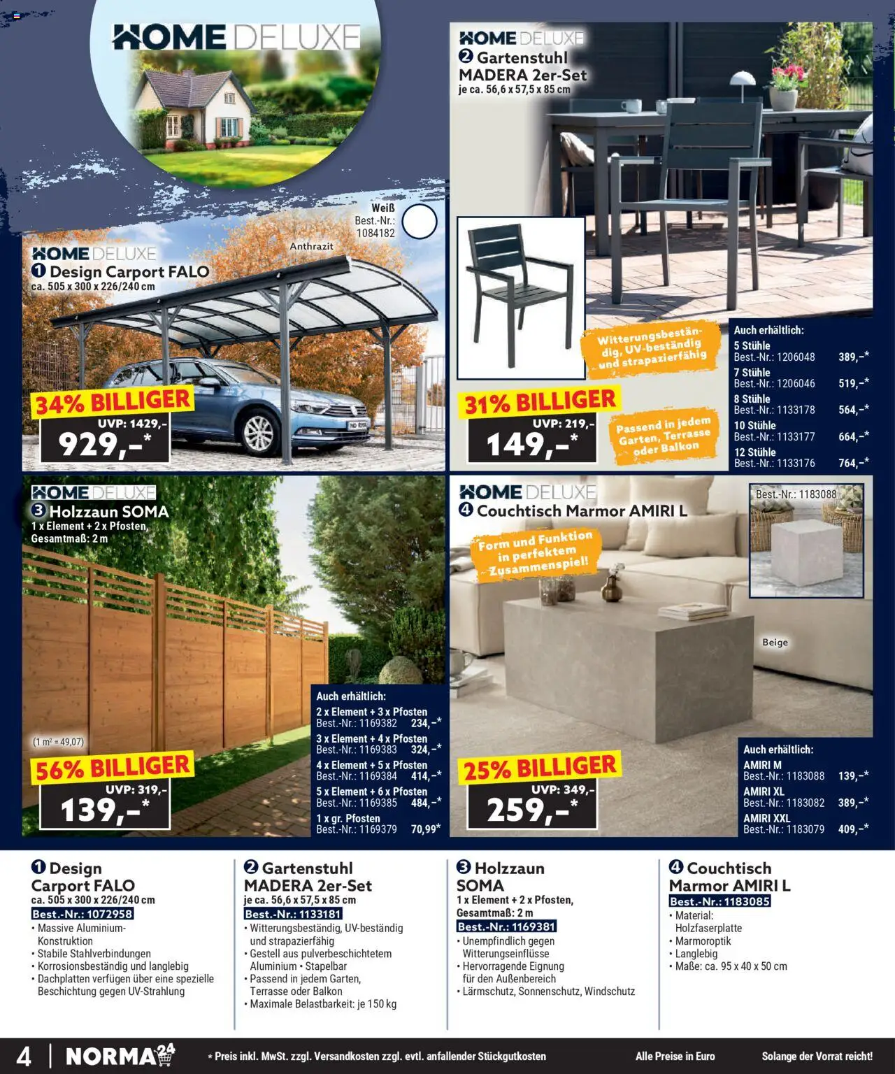 Norma - Bestellmagazin August 2025 - gültig ab dem 01.08.2025 | Seite: 4 | Produkte: Couchtisch
