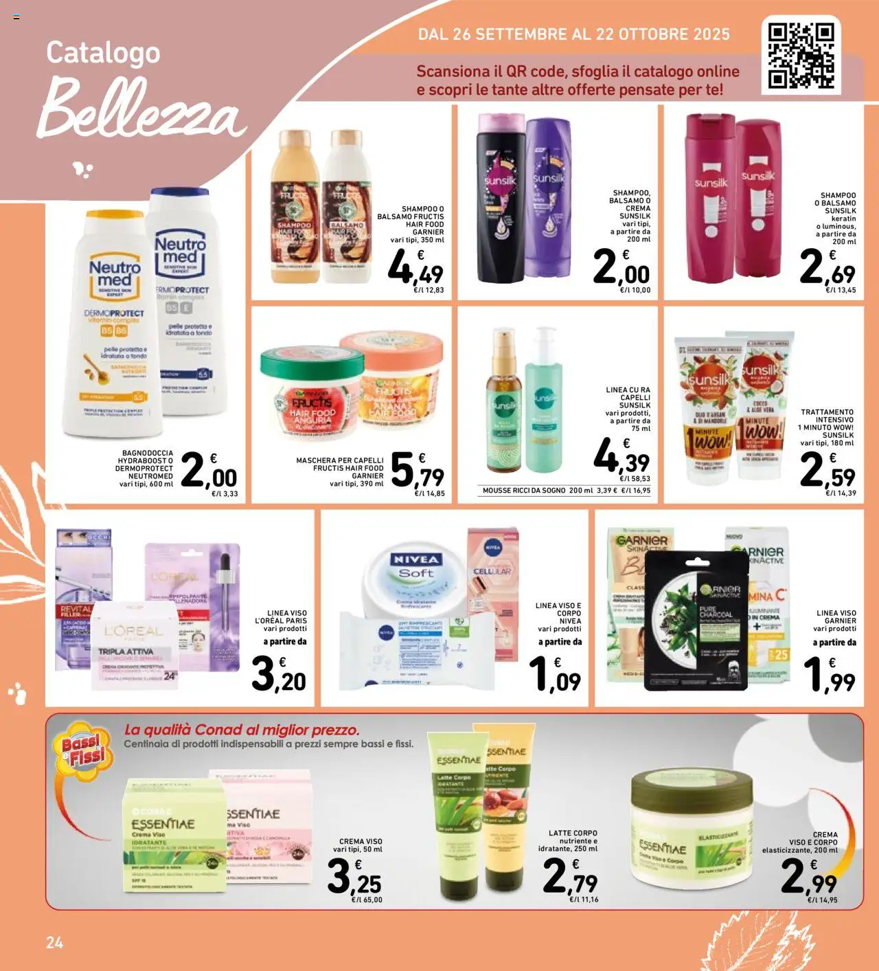 Volantino Spazio Conad del 30.09.2025 | Pagina: 24 | Prodotti: Maschera per capelli, Crema, Latte, Anguria