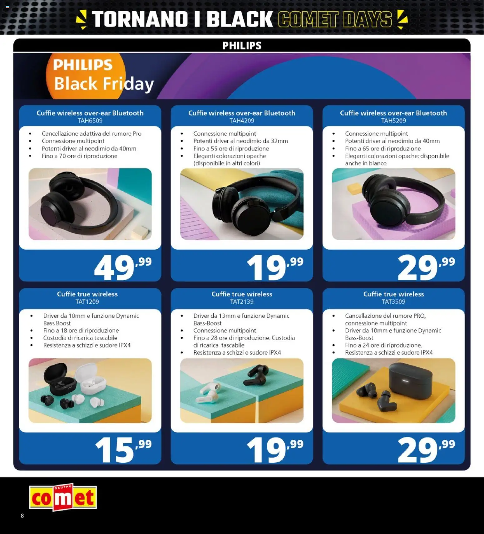 Volantino Comet del 31.10.2025 | Pagina: 8 | Prodotti: Cuffie