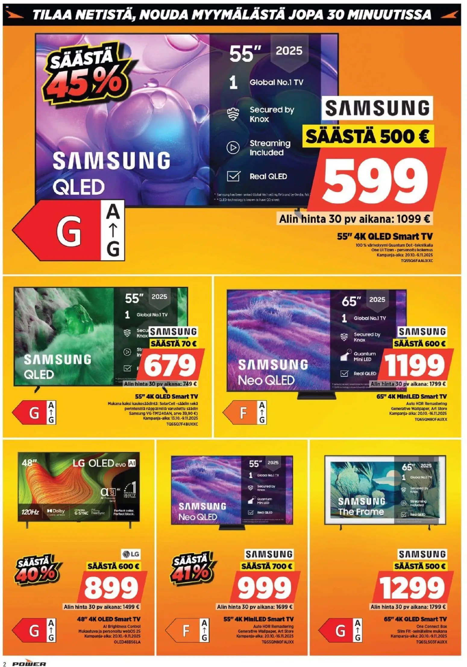 Power tarjoukset – voimassa 03.11.2025 alkaen | Sivu: 2 | Tuotteet: TV