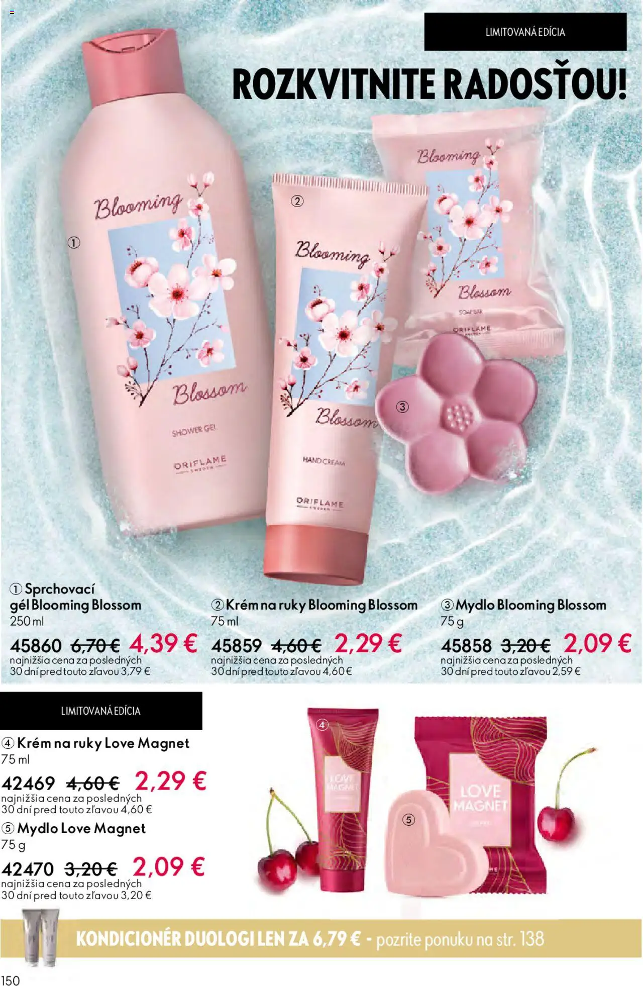 Nové Oriflame akcie – leták je platný od 12.11.2025 | Strana: 150 | Produkty: Kondicionér, Krém na ruky, Mydlo, Krém