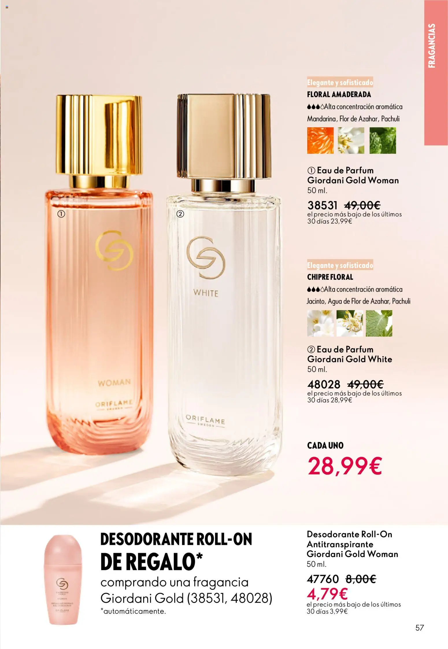 Oriflame - Catálogo Campaña 1 │ válido desde el 31.12.2025 | Página: 57 | Productos: Fragancia, Desodorante, Antitranspirante, Eau de parfum
