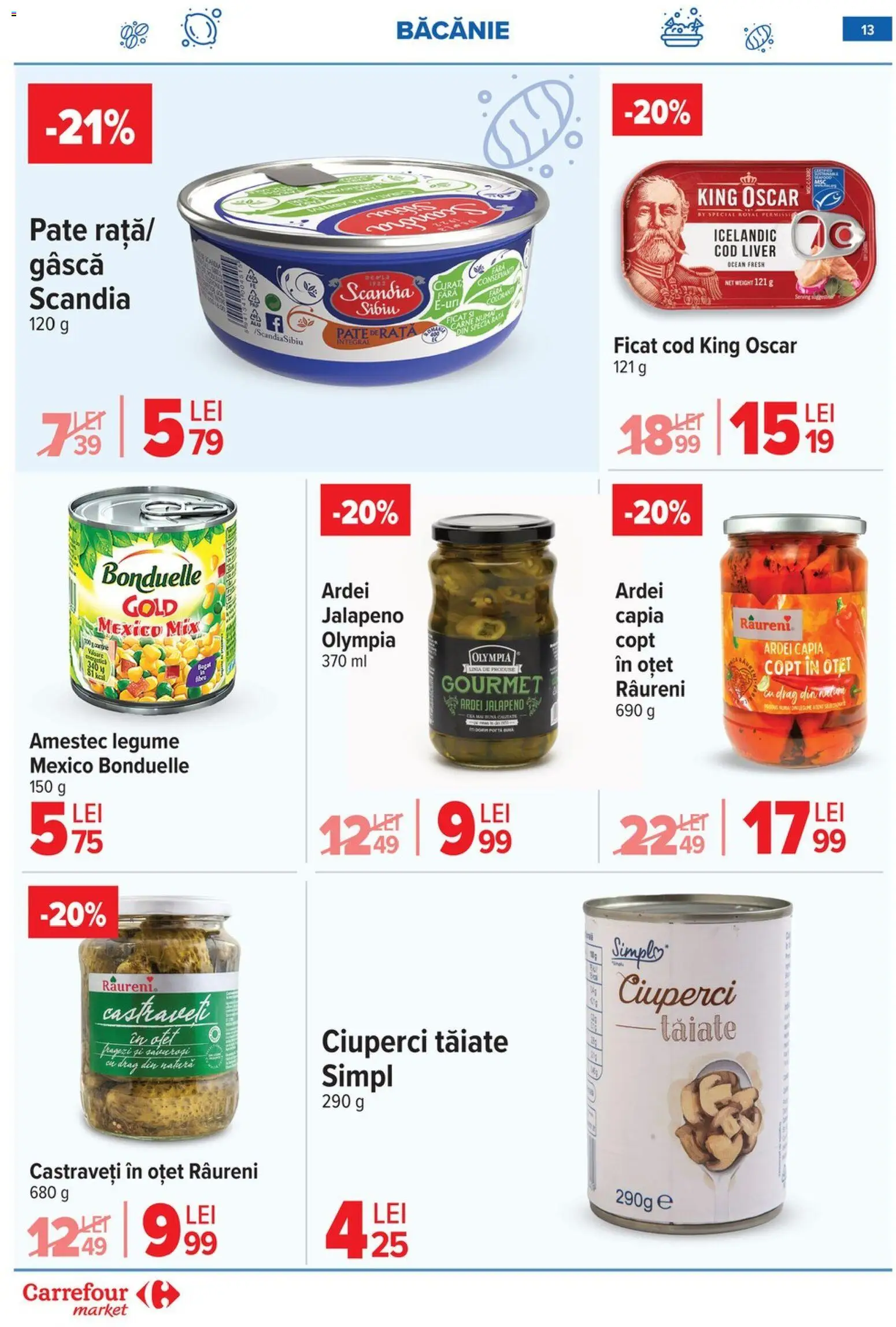 Noul catalog Carrefour – valabil de la 25.02.2026 | Pagină: 14 | Produse: Ciuperci, Ardei, Oțet, Castraveți