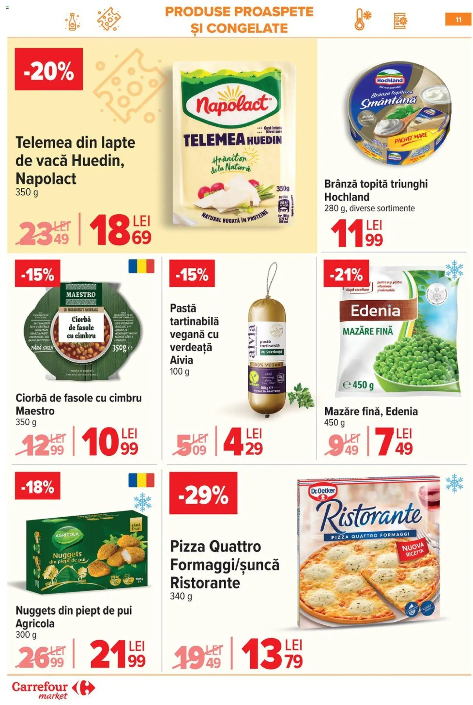 Noul catalog Carrefour – valabil de la 25.02.2026 | Pagină: 14 | Produse: Pate, Konuşturucu Kuş Yemleri, Castraveți, Legume