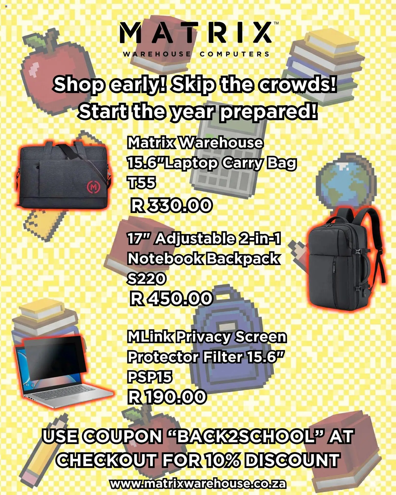 New Matrix Warehouse catalogue – valid from 15.12.2025 | Page: 2 | Products: Notebook, Backpack, Bag