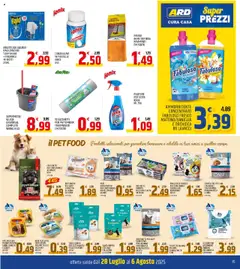 Volantino ARD Discount del 28.07.2025 | Pagina: 15 | Prodotti: Candeggina, Pomodoro, Carote, Orchidea
