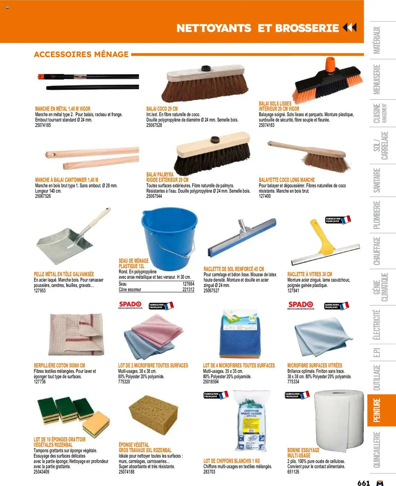  | Page: 661 | Produits: Coton, Tampons, Eponge, Balai
