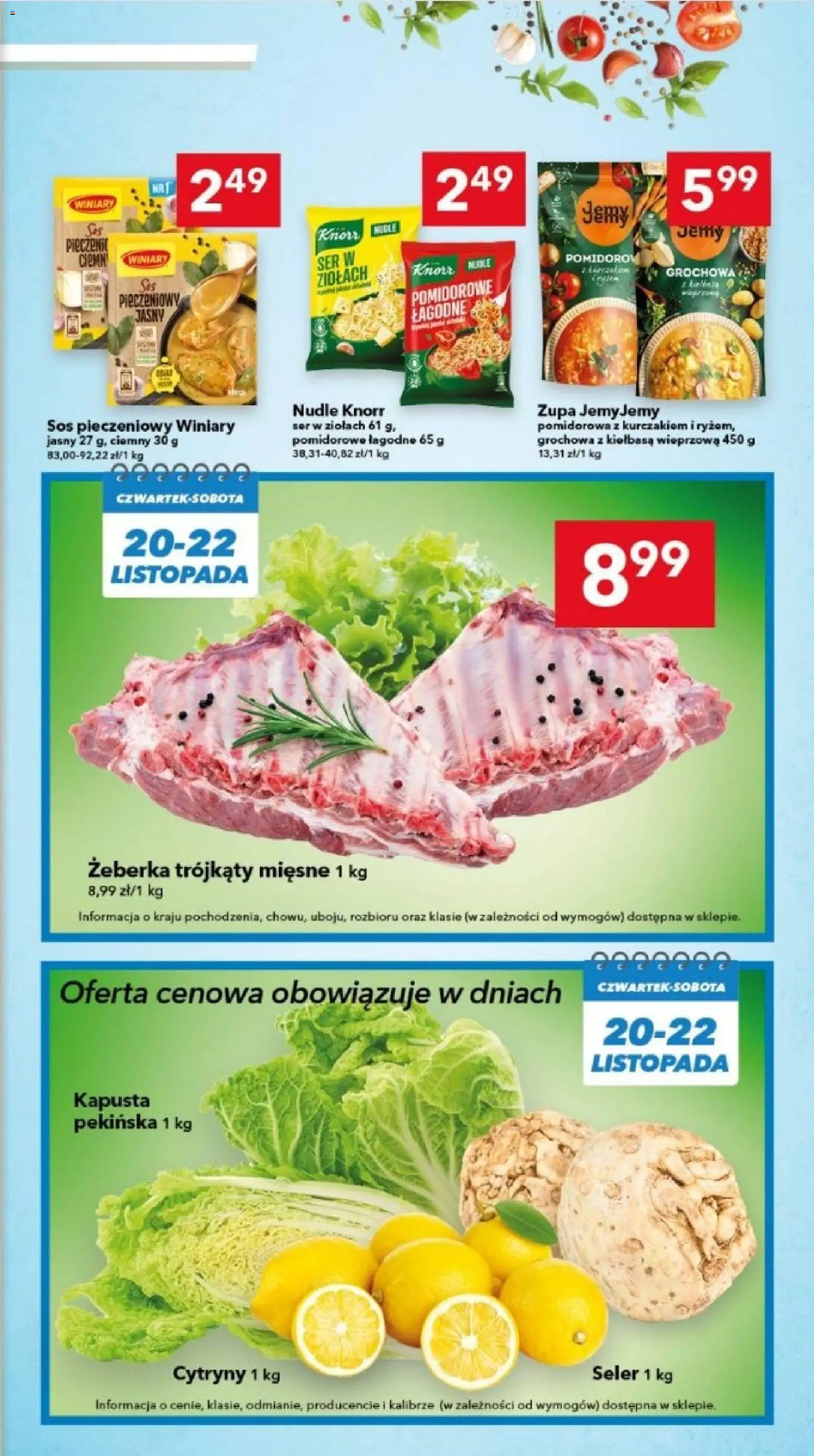 Lewiatan gazetka - Lublin od 20.11.2025 | Strona: 3 | Produkty: Kapusta, Kapusta pekińska, Cytryny, Sos