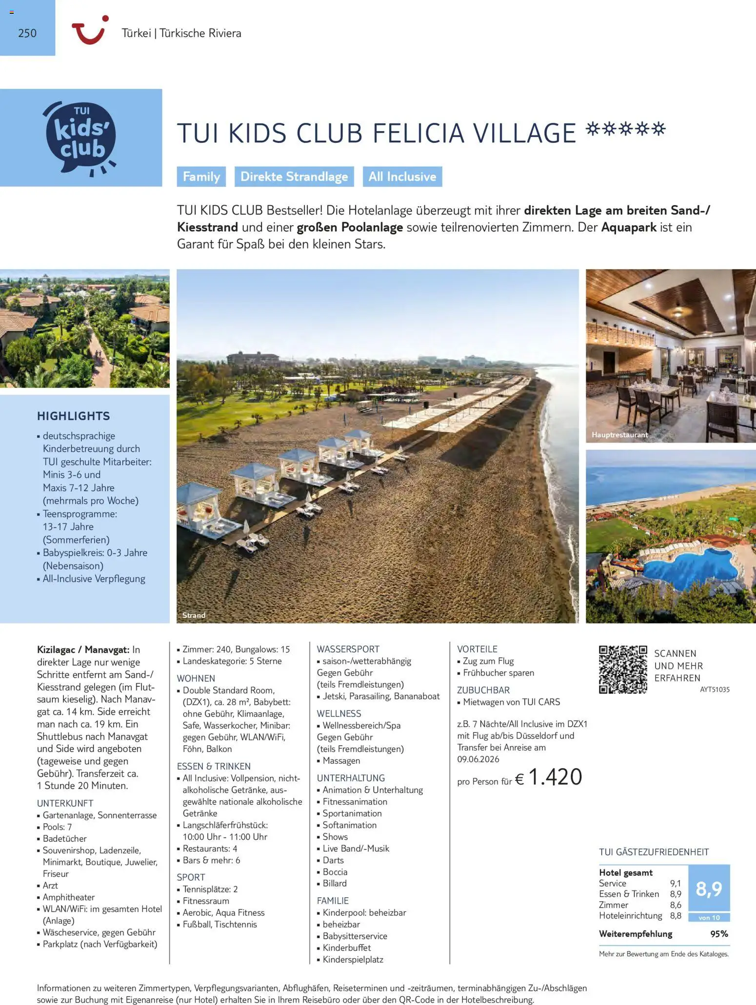 Aida  Südeuropa & Nordafrika 2026/27 – gültig ab 01.01.2026 | Seite: 250 | Produkte: Babybett, Uhr