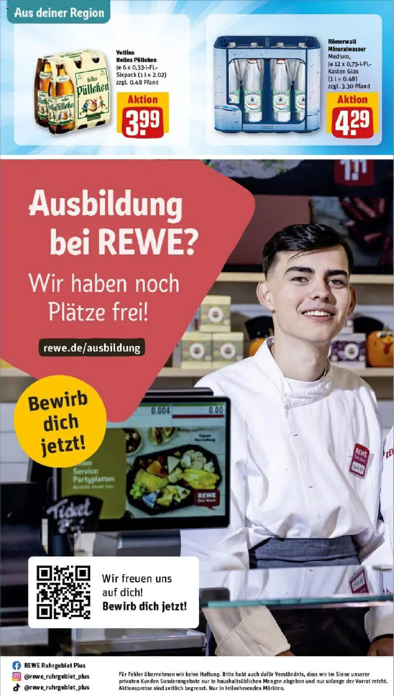 Rewe prospekt Erwitte	 - gültig ab dem 29.06.2025 | Seite: 33 | Produkte: Mineralwasser, Veltins