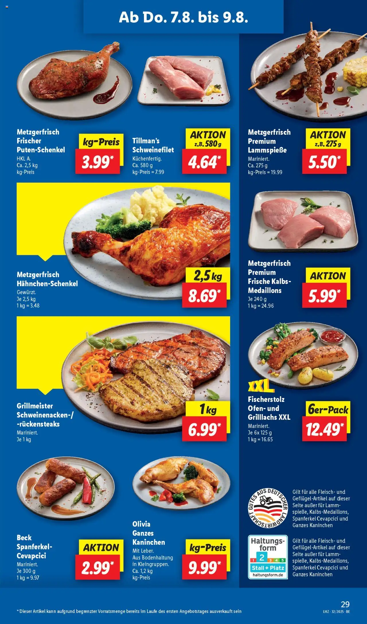 Lidl Prospekt Templin - gültig ab dem 04.08.2025 | Seite: 53 | Produkte: Ofen, Hahnchenschenkel, Schweinefilet, Fleisch