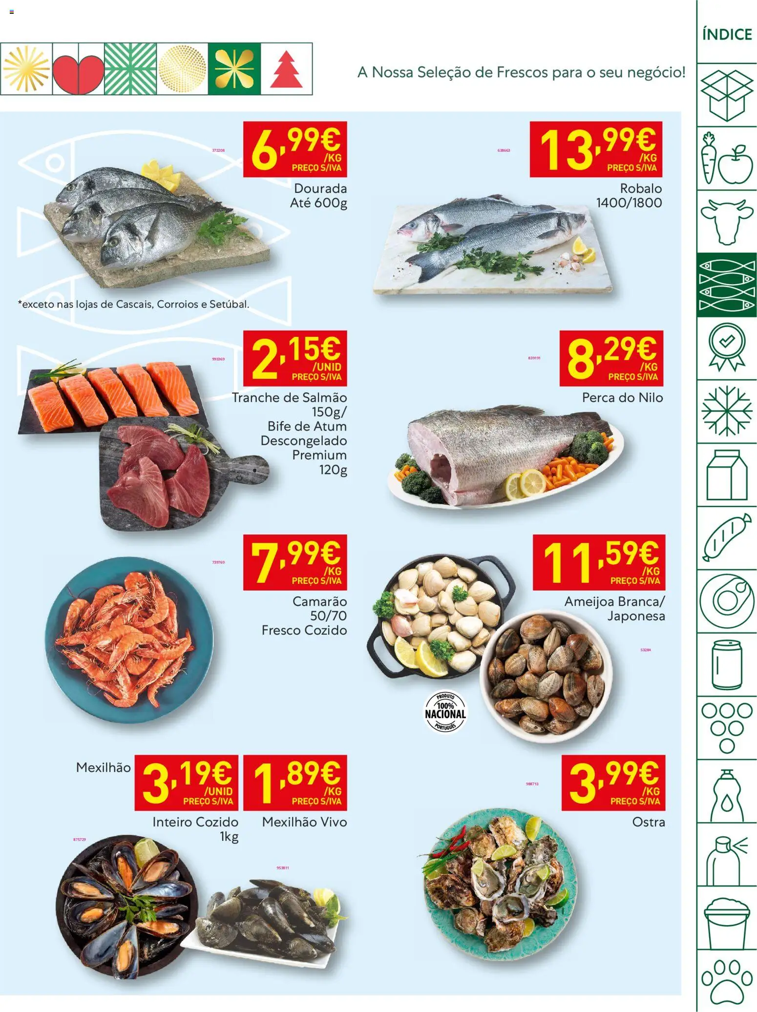 Recheio folheto │ válido de 04.11.2025 | Página: 11 | Produtos: Dourada, Atum, Camarão, Salmão