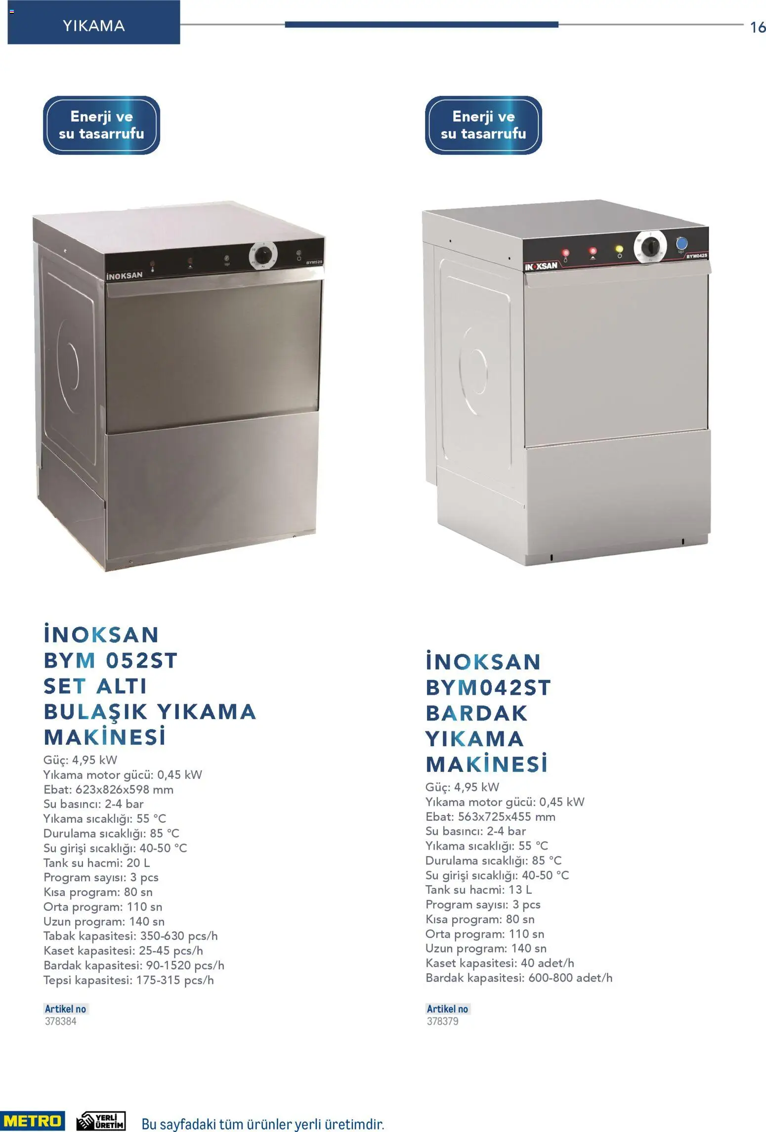 Metro - Profesyonel Çözümler - 26.12.2025 tarihinden itibaren geçerlidir | Sayfa: 16 | Ürünler: Su, Zselatin, Tepsi