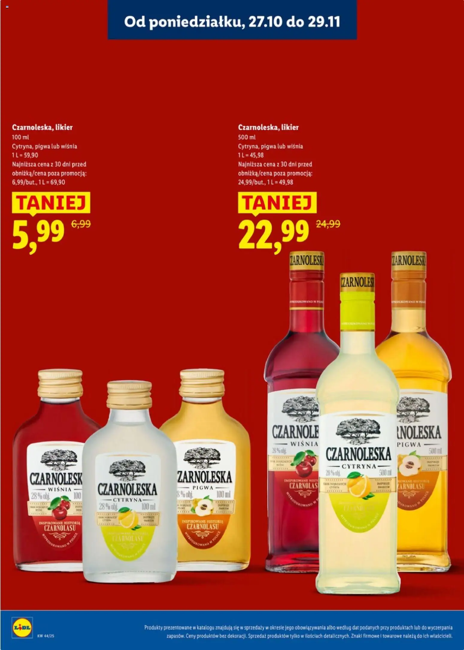 Lidl Katalog alkoholi mocnych od 27.10.2025 | Strona: 21 | Produkty: Cytryna, Pigwa, Mak