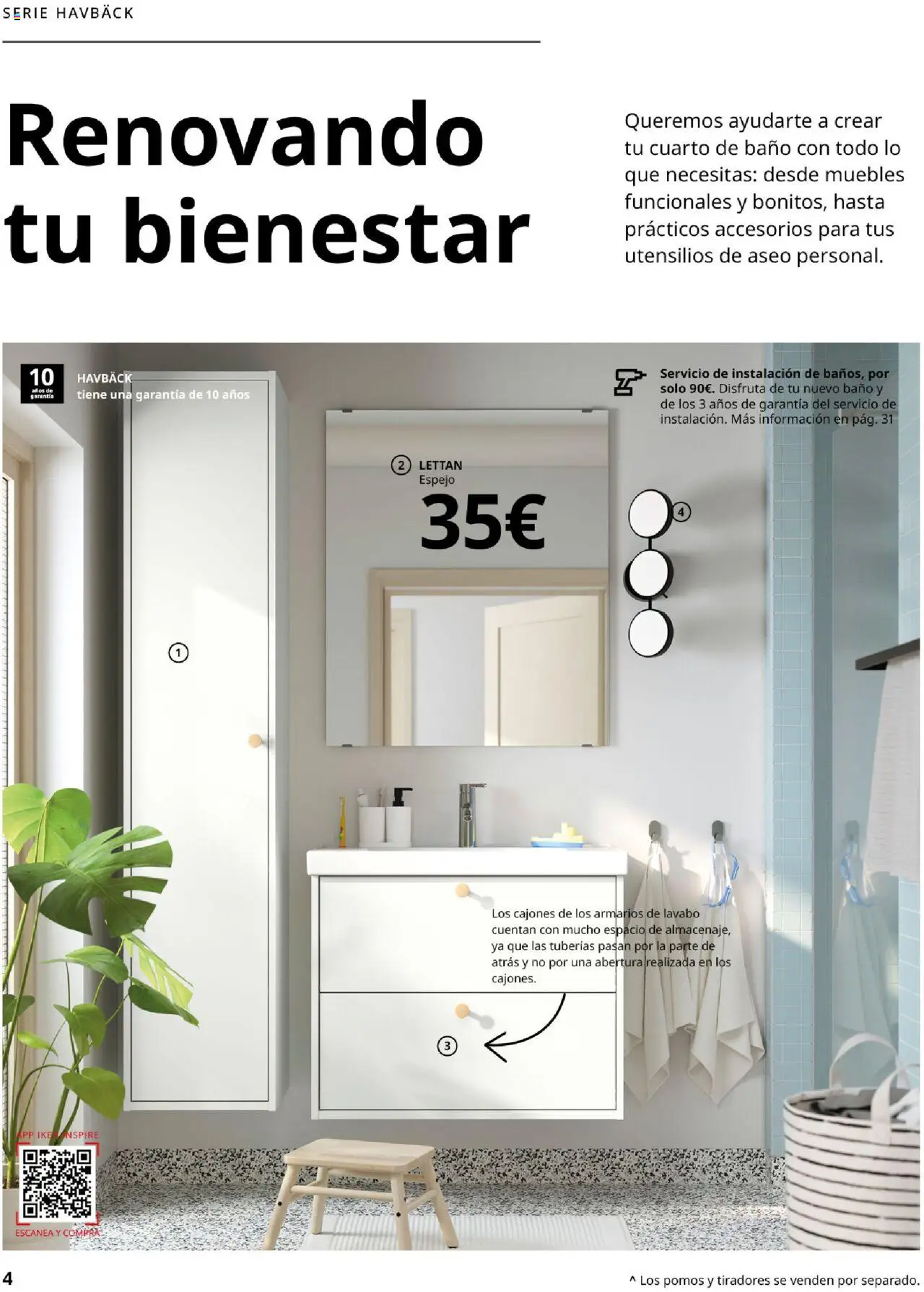 Catálogo IKEA Baños │ válido desde el 01.09.2025 | Página: 4 | Productos: Muebles, Lavabo, Baño, Espejo