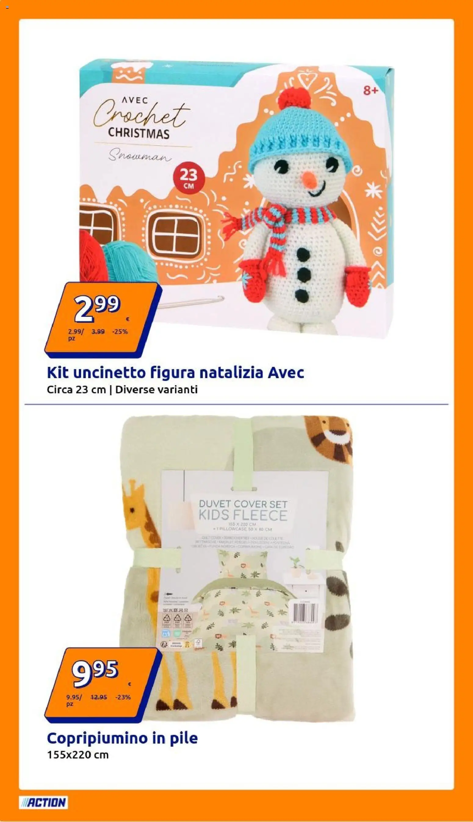 Volantino Action del 29.10.2025 | Pagina: 14 | Prodotti: Pile, Copripiumino
