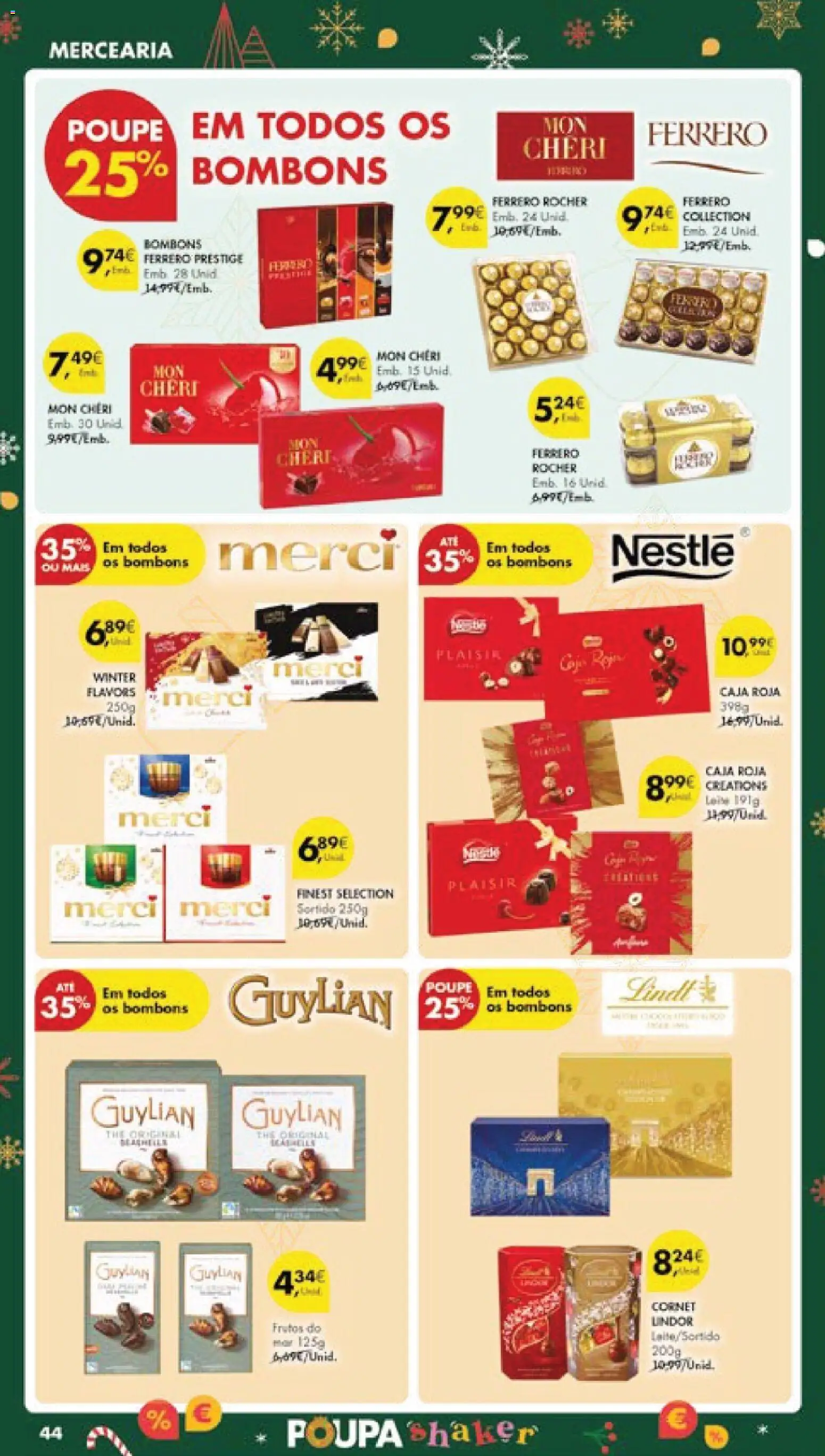 Pingo Doce folheto │ válido de 16.12.2025 | Página: 52 | Produtos: Ferrero rocher, Leite, Nestlé, Frutos do mar