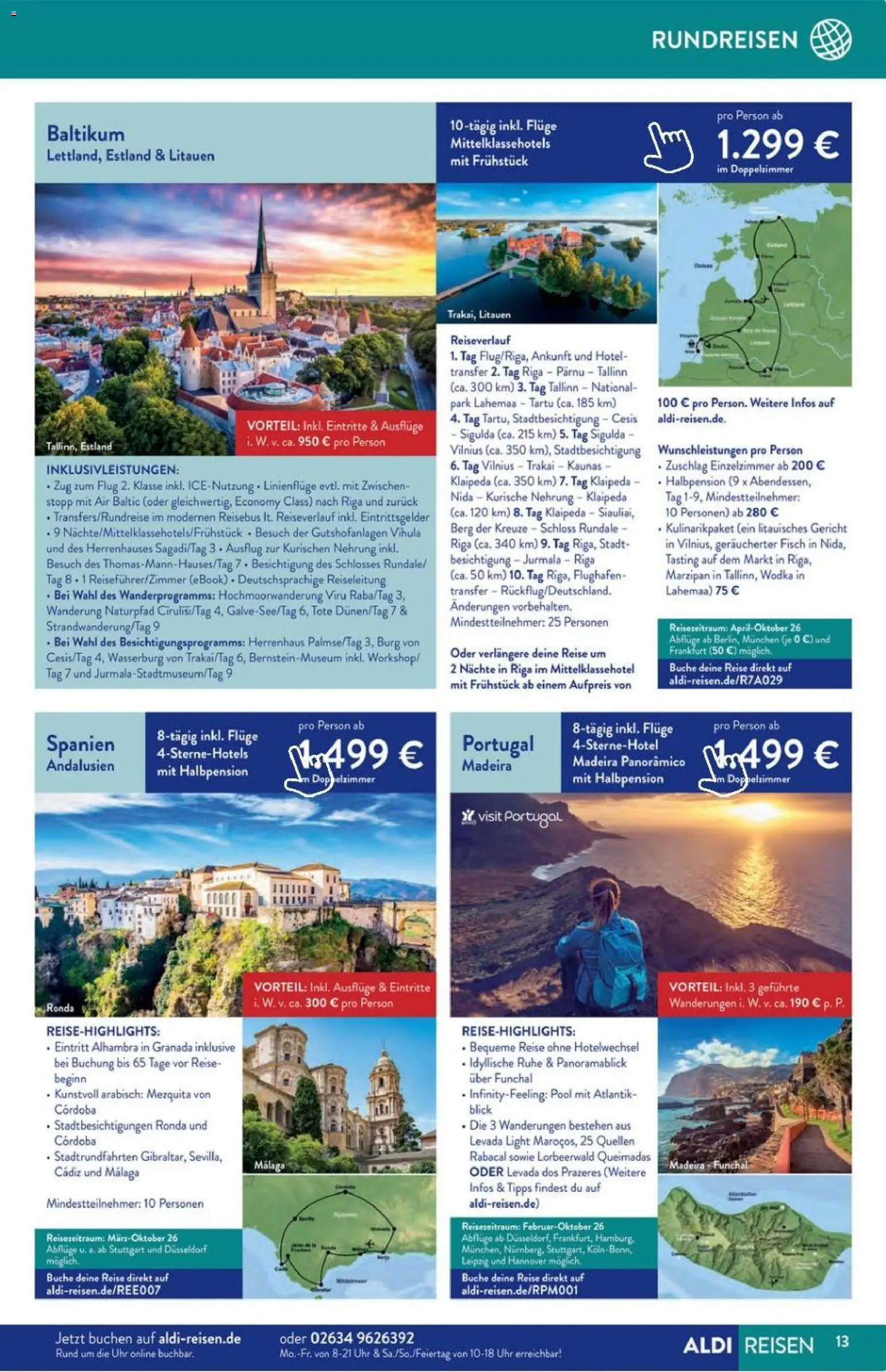 Aldi Reisen Prospekt 	 – gültig ab 01.01.2026 | Seite: 13