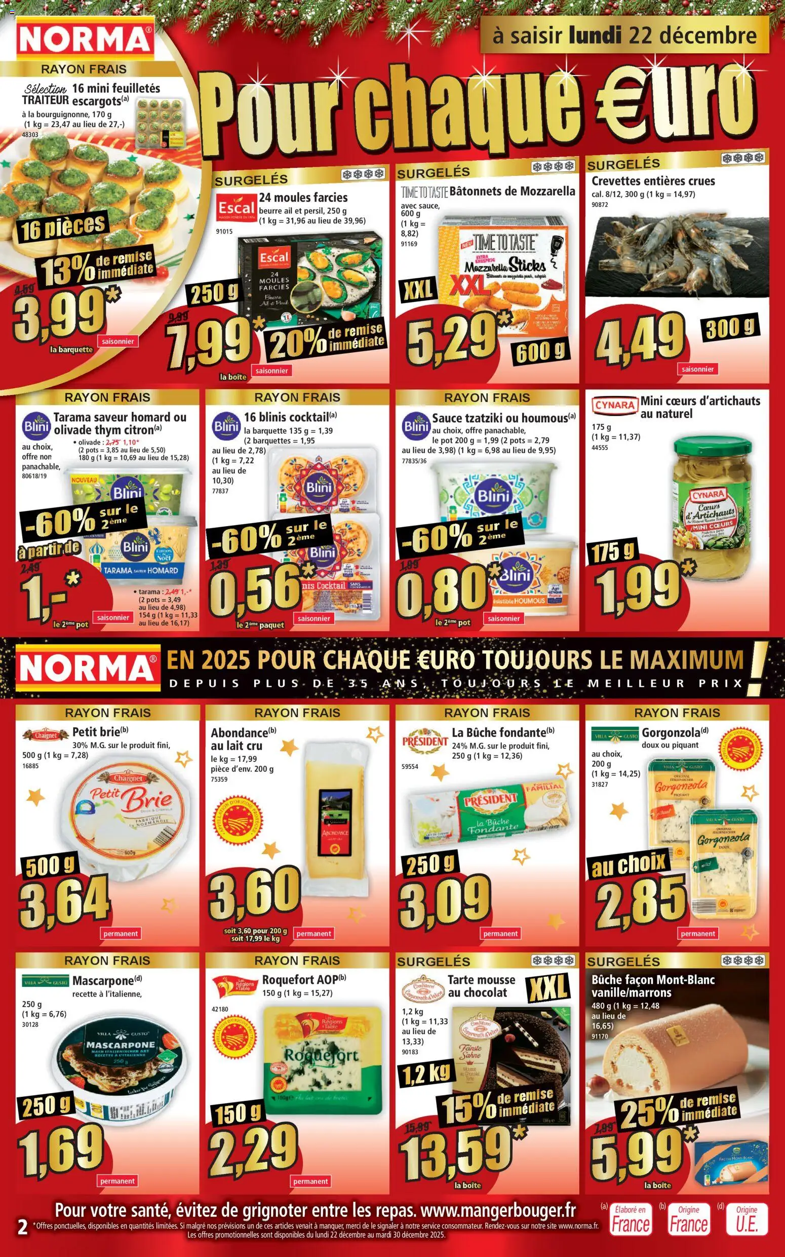 {H1} | Page: 2 | Produits: Mousse, Blinis, Chocolat, Mascarpone