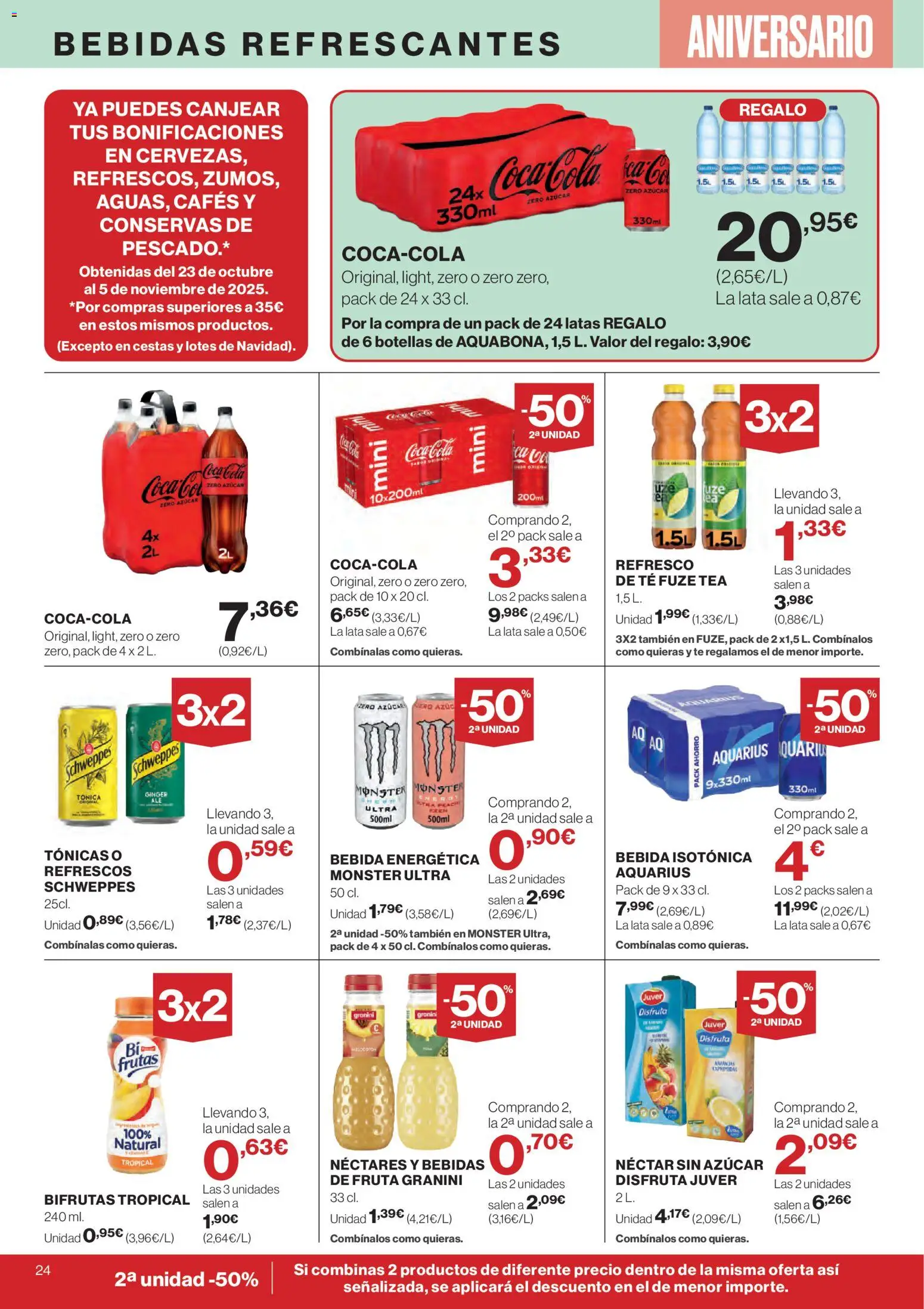 El Corte Inglés ofertas │ válido desde el 06.11.2025 | Página: 33 | Productos: Pescado, Té, Néctar