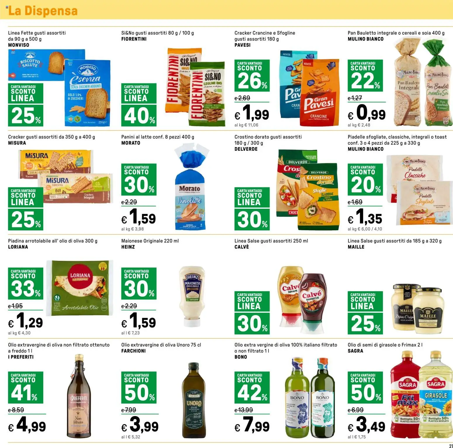 Volantino Iper del 16.04.2026 | Pagina: 21 | Prodotti: Legumi, Cereali, Crackers, Piadina