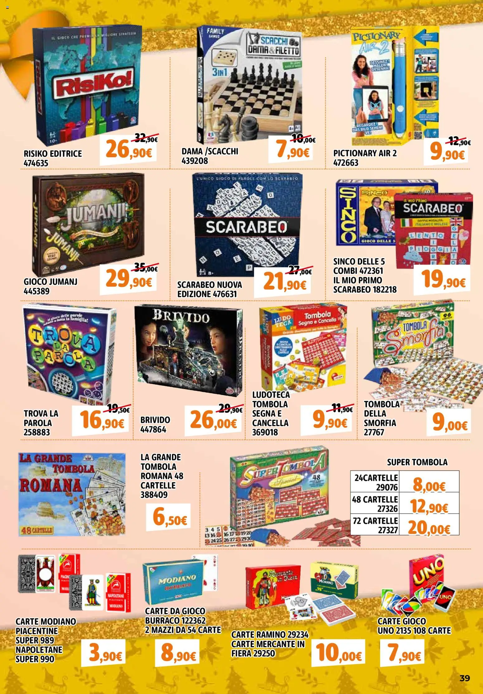 Volantino Orizzonte del 27.11.2025 | Pagina: 39 | Prodotti: Gioco