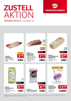 Transgourmet  Zustellaktion ab 20.10.2025 gültig