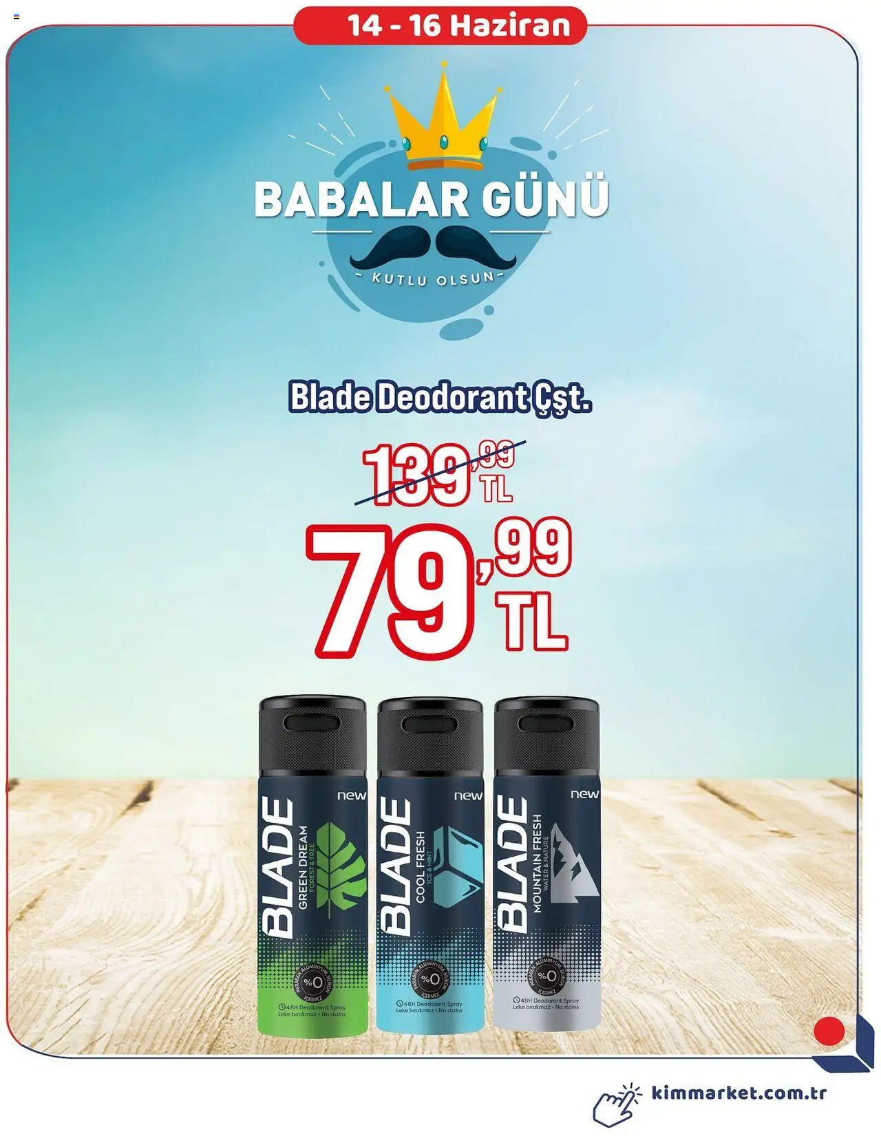 Kim Market Babalar Günü - 14.06.2025 tarihinden itibaren geçerlidir | Sayfa: 5 | Ürünler: Deodorant