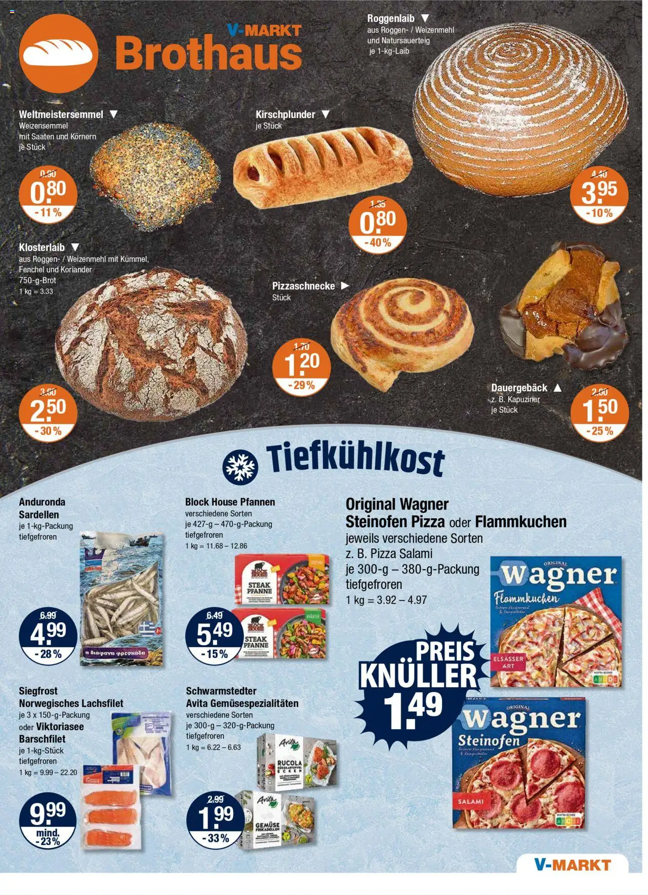 V-Markt - Oberbayern – gültig ab 18.09.2025 | Seite: 9 | Produkte: Rucola, Weizenmehl, Gemüse, Steak