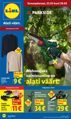 Lidl kliendilehe eelvaade alates 23.03.2026
