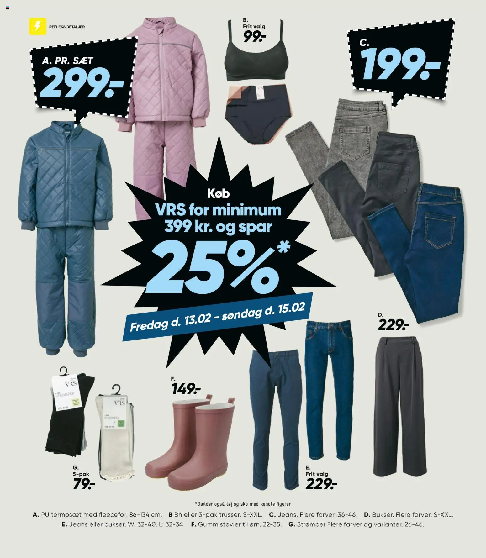 Bilka tilbudsavis – gyldig fra 13.02.2026 | Side: 37 | Produkter: Jeans, Strømper, Sko, Tøj