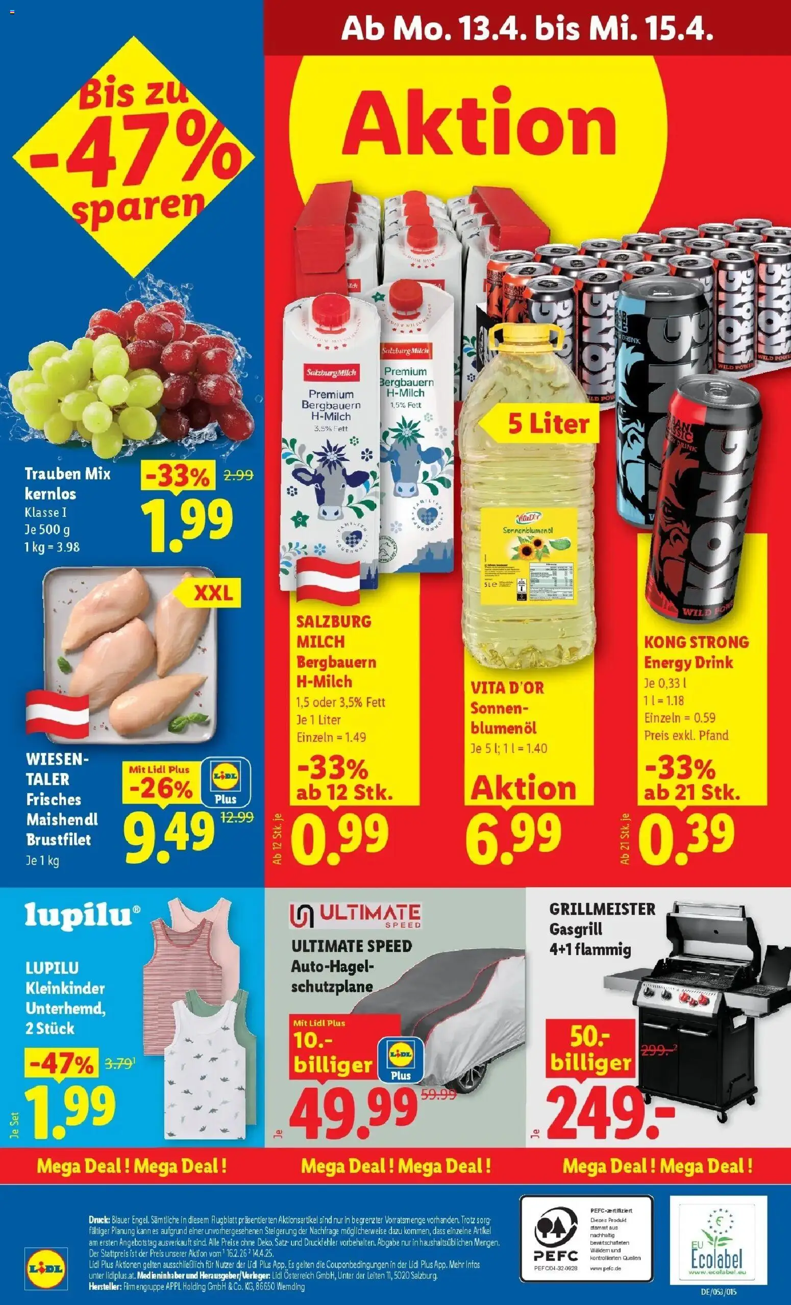 Lidl Flugblatt - Wien, Langenzersdorf, Zwettl gültig ab 08.04.2026 | Seite: 29 | Produkte: Milch