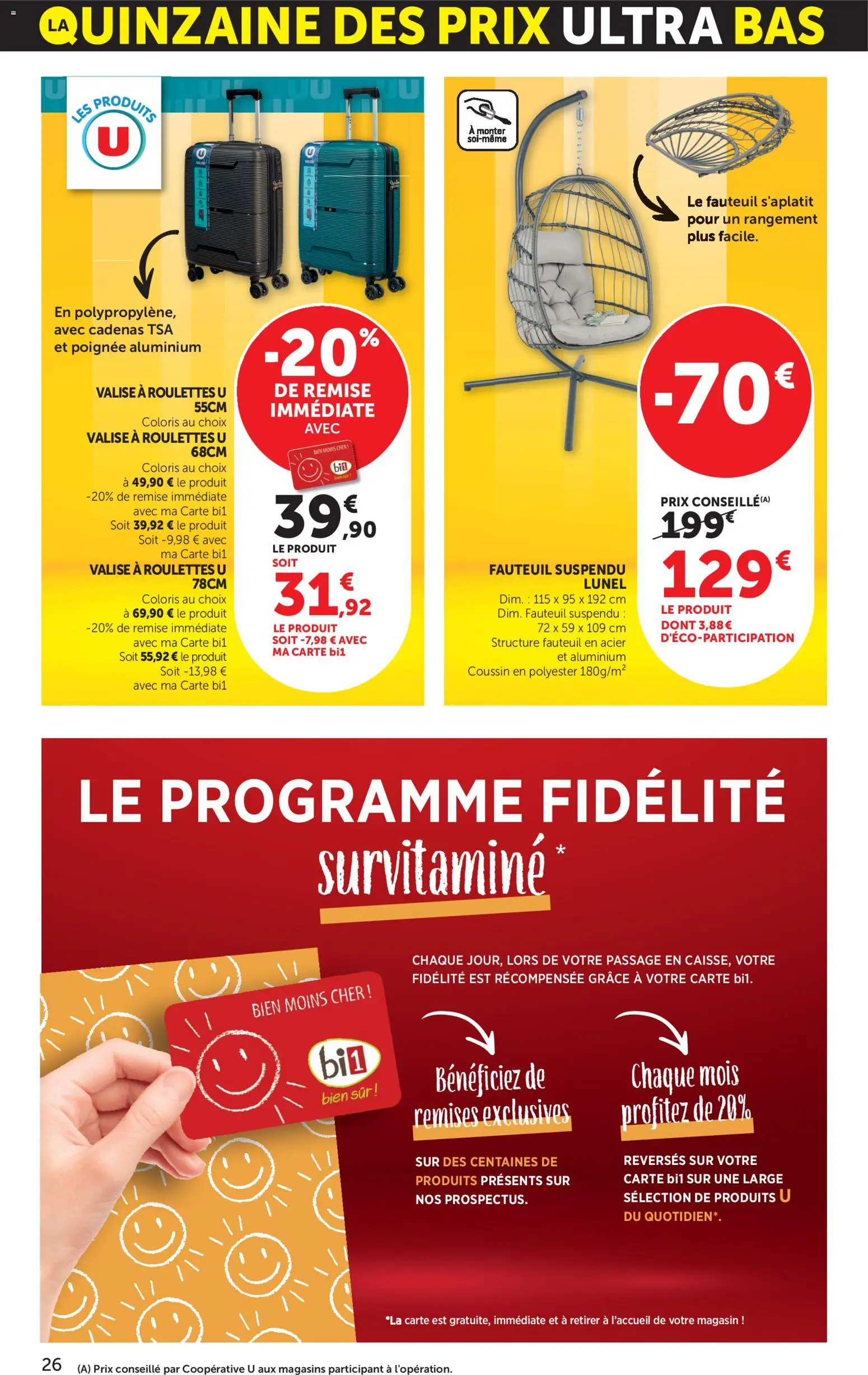 {H1} | Page: 26 | Produits: Fauteuil, Valise