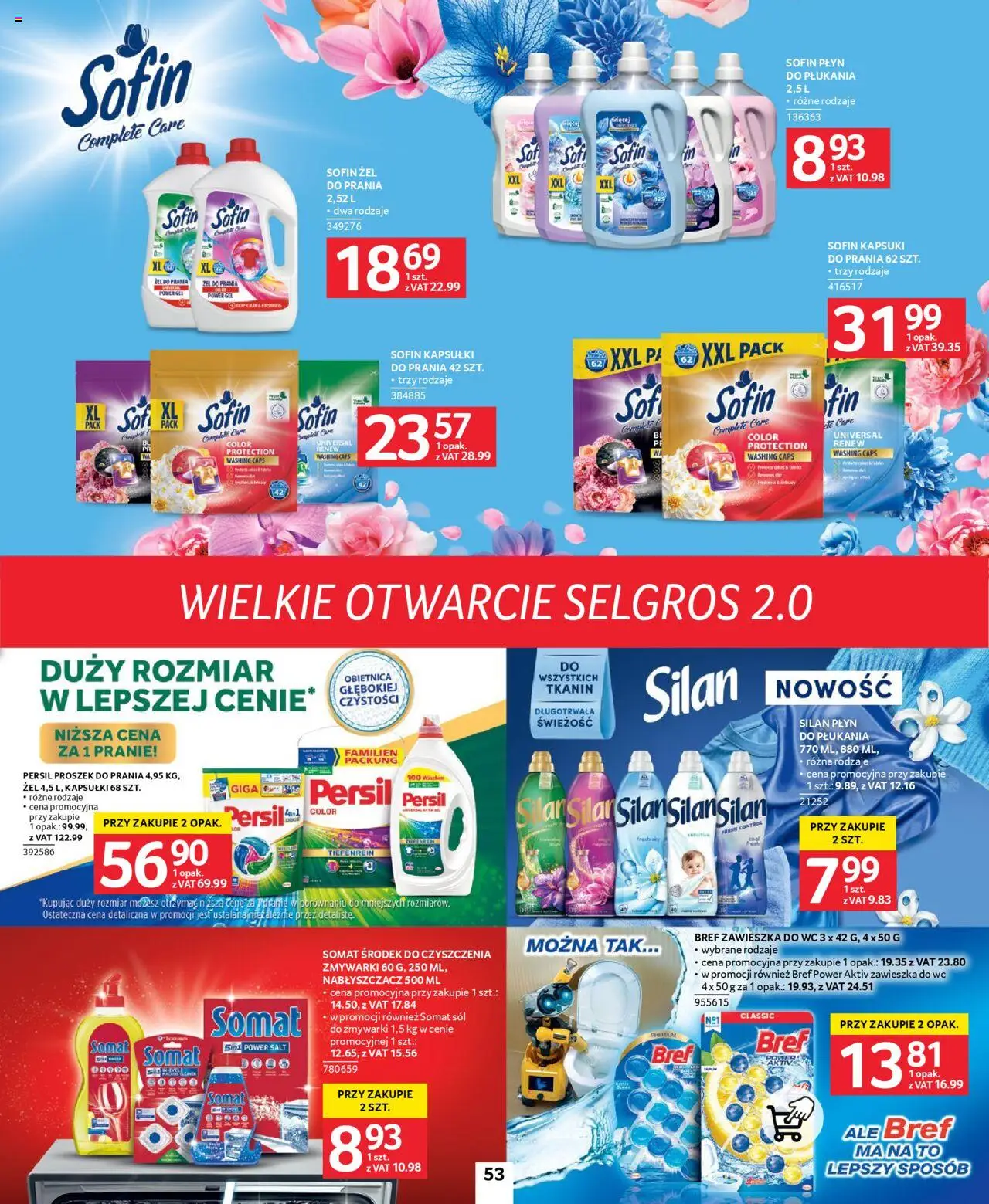 Selgros cash&carry Gazetka - Poznań markowe produkty od 09.10.2025 | Strona: 47 | Produkty: Persil, Proszek do prania, Sól