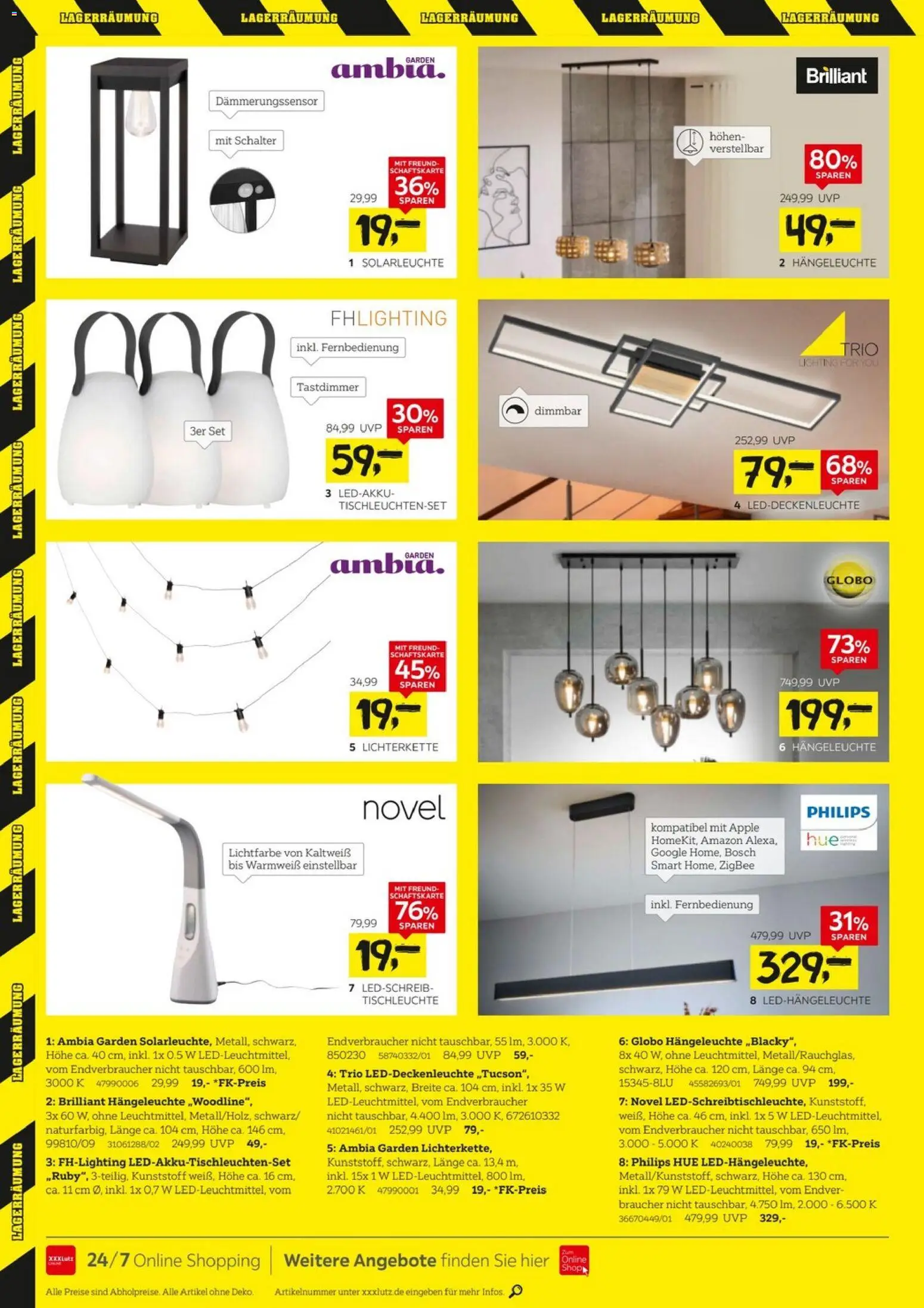 XXXL Lutz Lagerräumungsverkauf – gültig ab 30.11.2025 | Seite: 6 | Produkte: Bosch, Philips, Apple, Solarleuchte