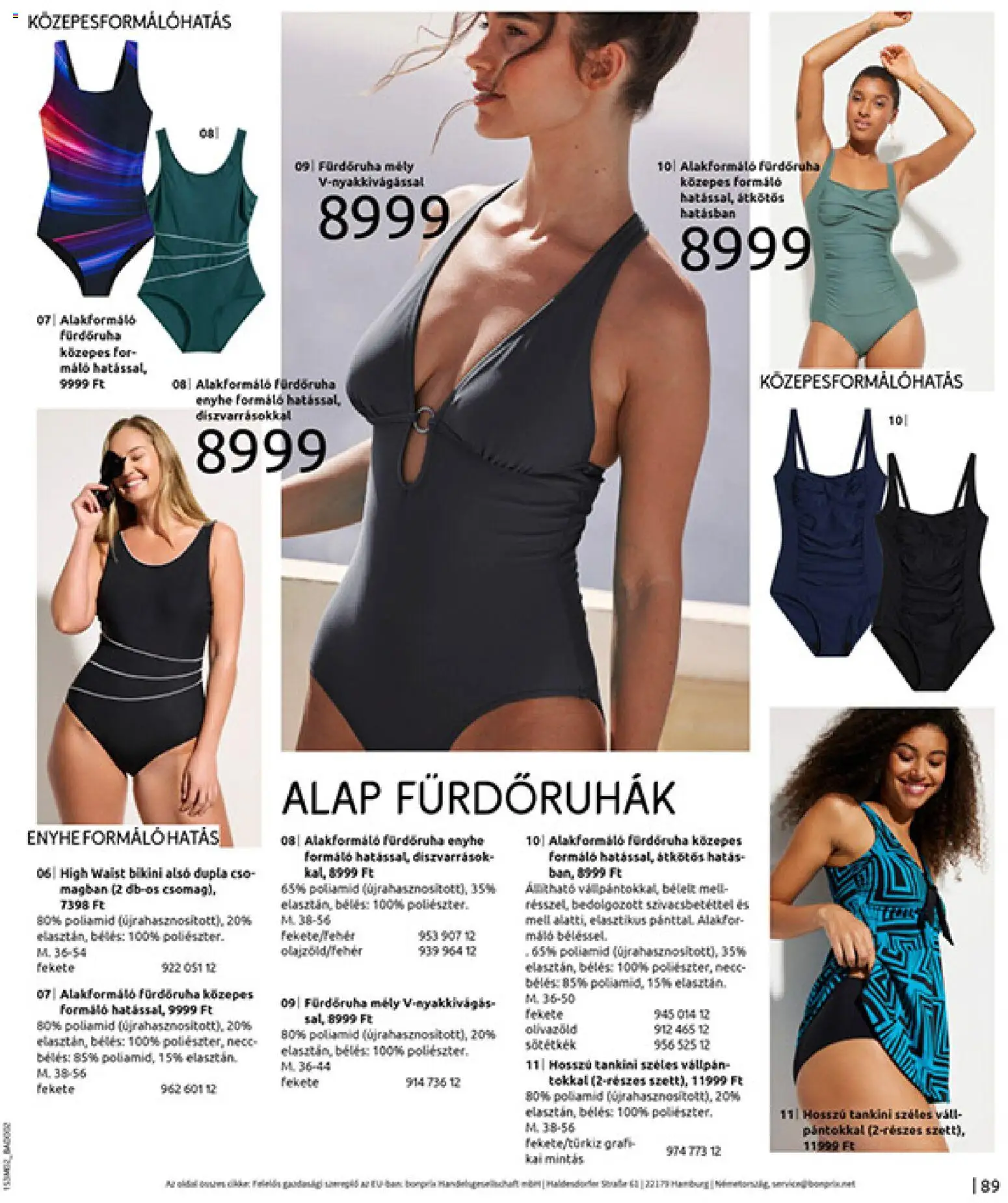 Bonprix akciós ujság - amely érvényes a következő dátumtól: 19.02.2026 | Oldal: 91 | Termékek: Bikini, Tankini, Fürdőruha