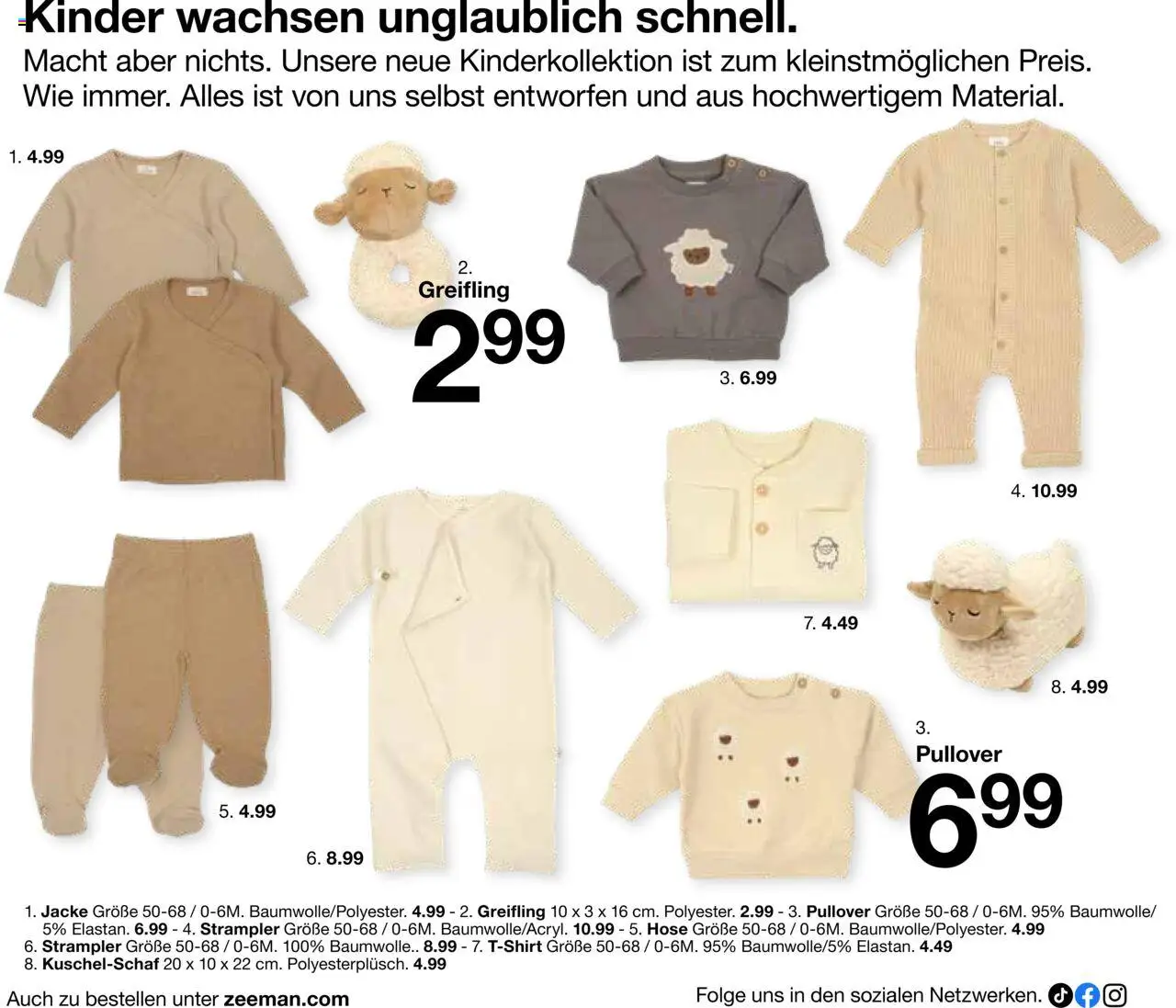 Zeeman Babyprospekt – gültig ab 18.07.2025 | Seite: 12 | Produkte: Pullover, Jacke, Hose