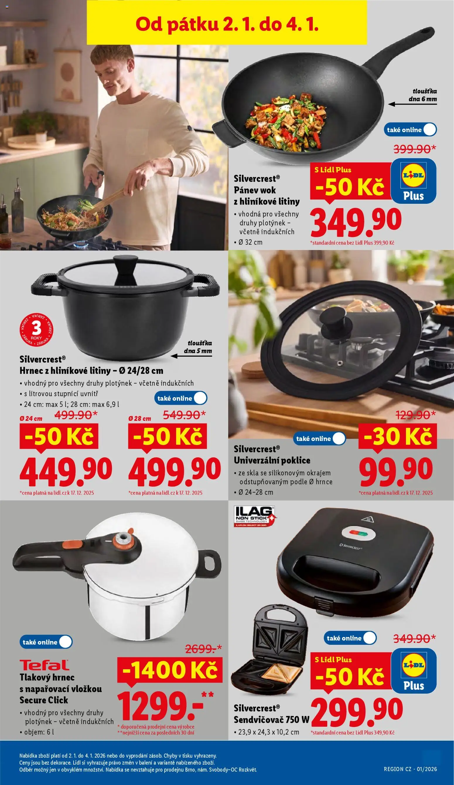 Lidl leták od 02.01.2026 | Strana: 29 | Produkty: Hrnce, Pánev, Paruka, Poklice